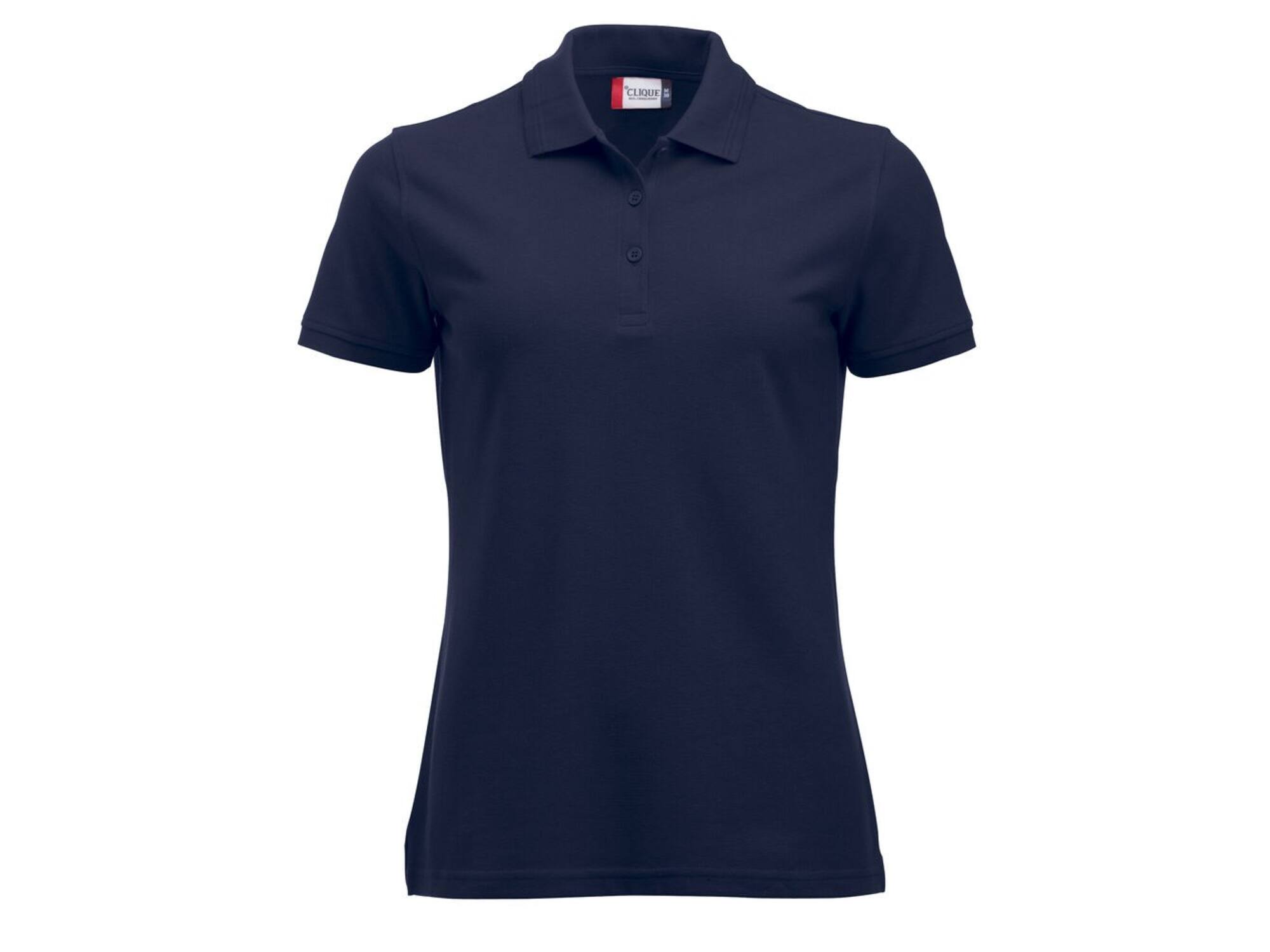 Clique Poloshirt Manhattan dames dark navy maat S