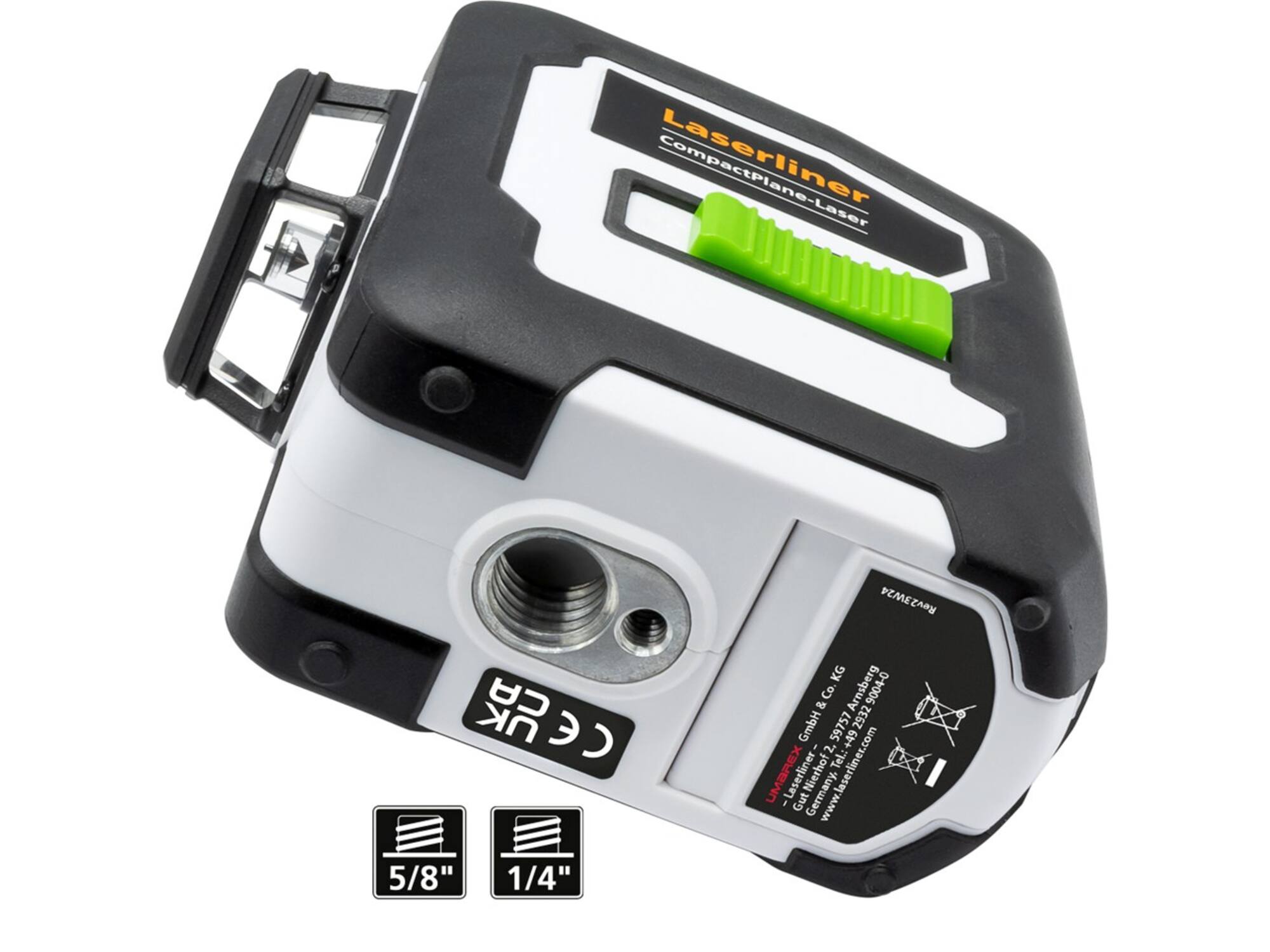 Laserliner CompactPlane-Laser 3G Set 150 cm (Green, Tilt, BLE, softbag)