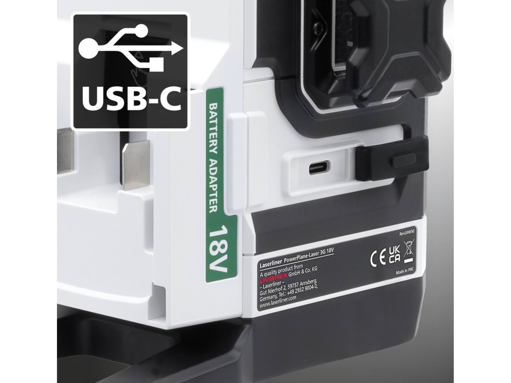 Laserliner PowerPlane-laser 3G Multi 18V  + 7 Poweradapters