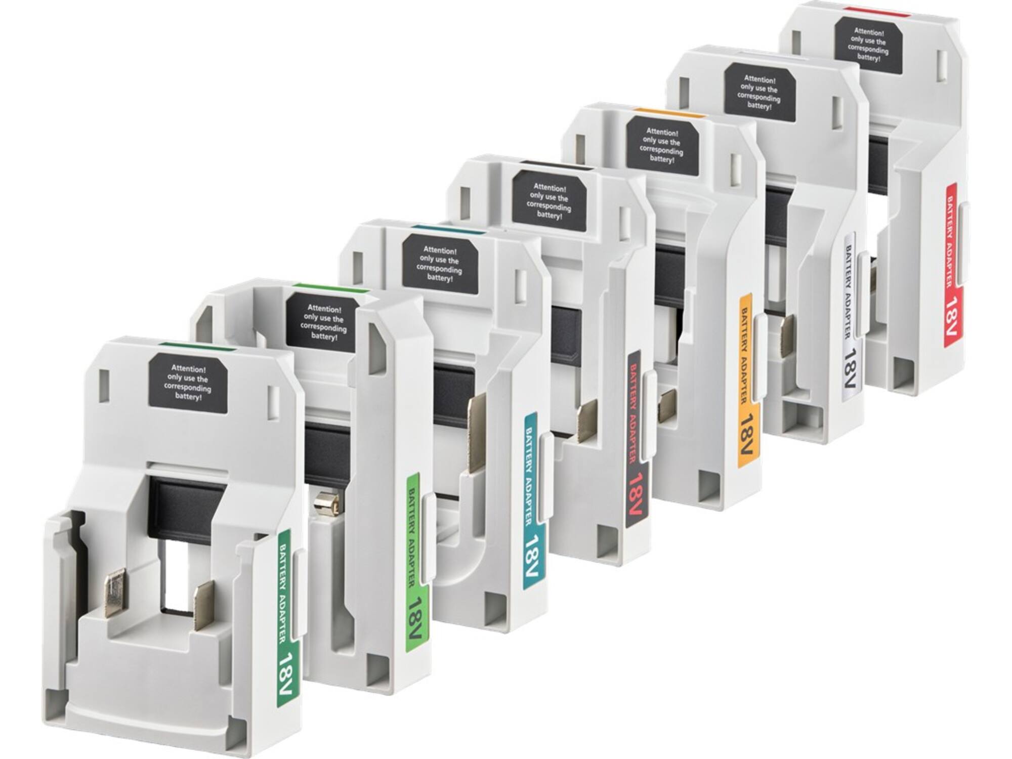 Laserliner PowerAdapter 18V Set (7 x adapters bulk)