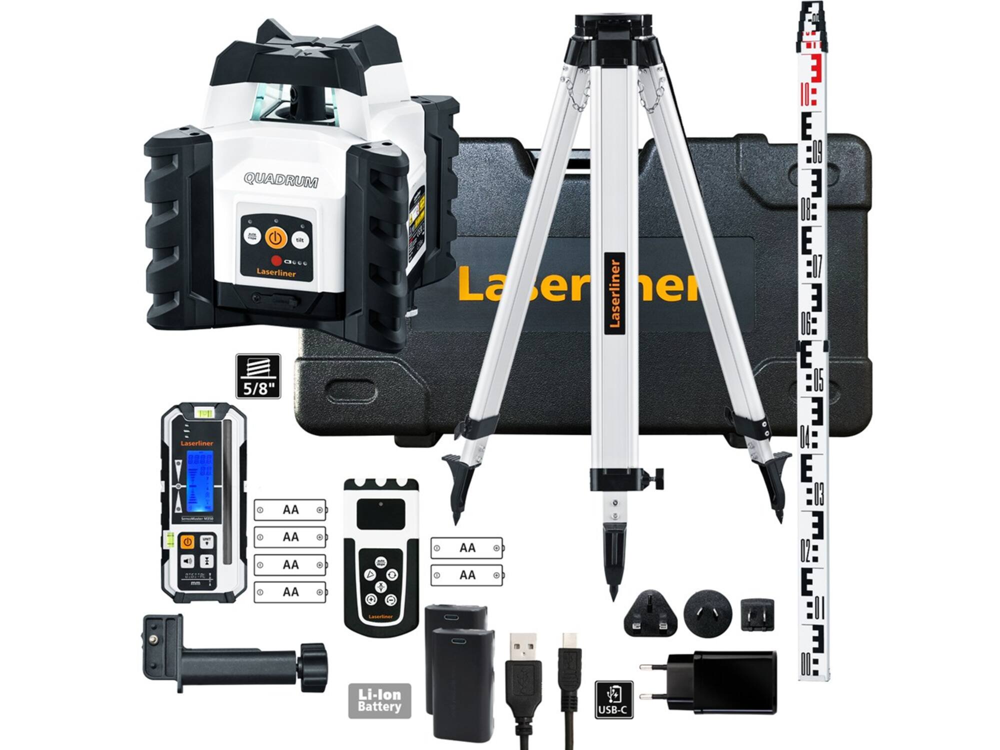 Laserliner Quadrum Compact M350 S Set 165 cm (Lithium, remote)
