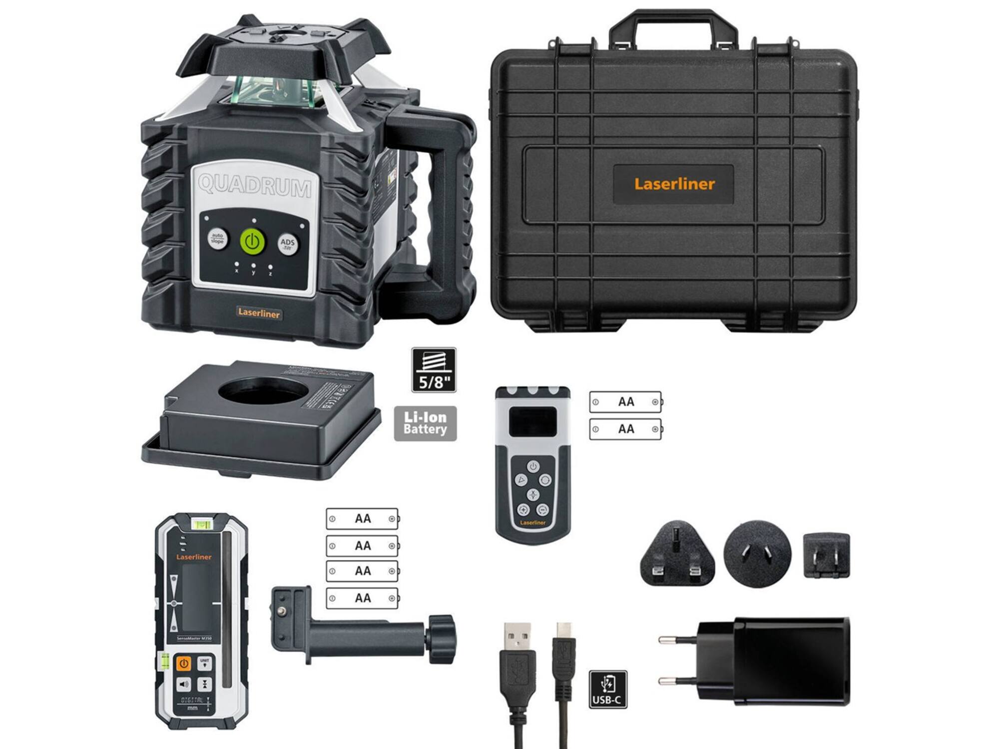 Laserliner Quadrum GSL M350 (Lithium/Rubber pad)