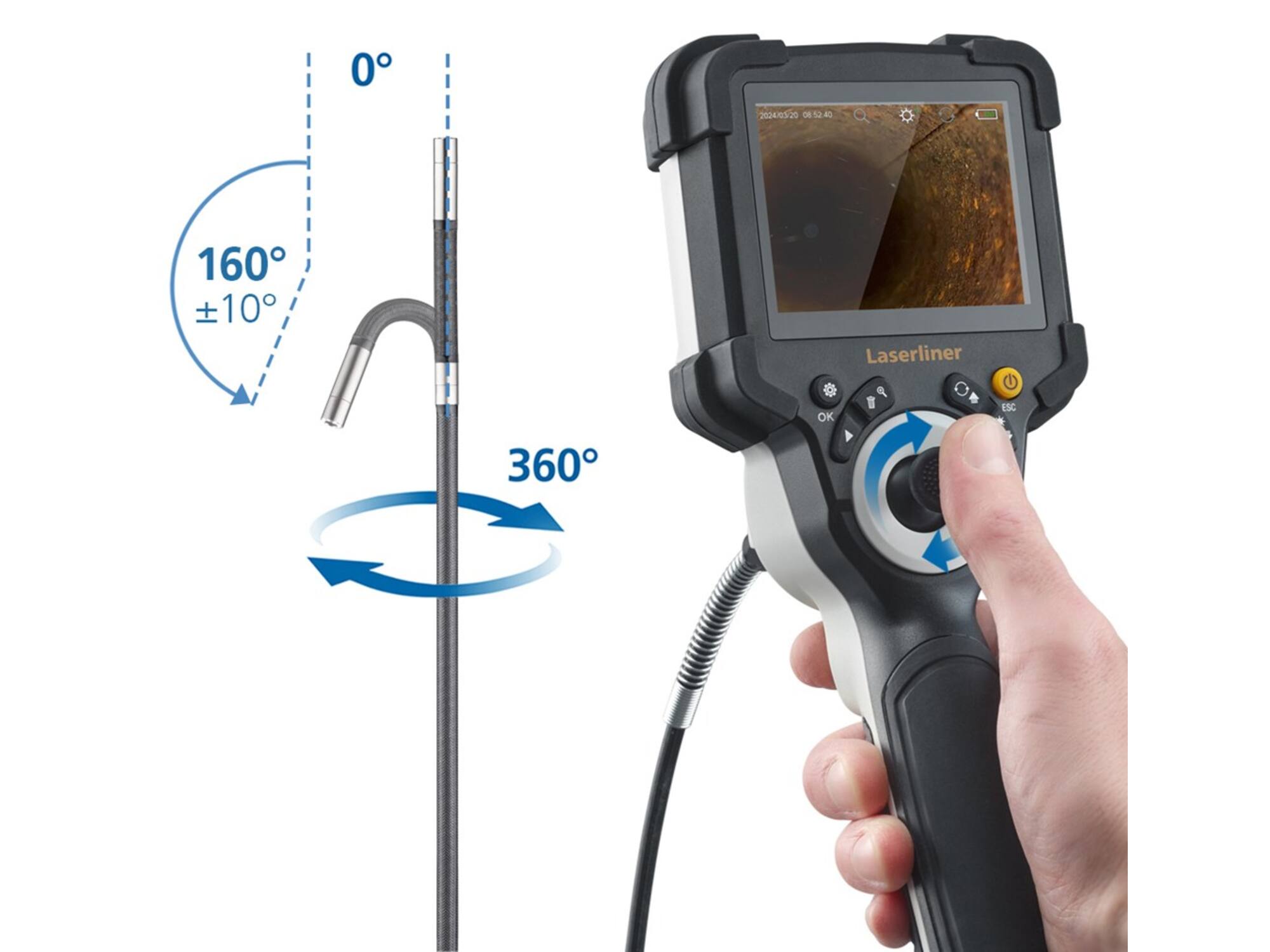 Laserliner VideoInspector 3DM (6mm; 1m; 4GB; base and case)