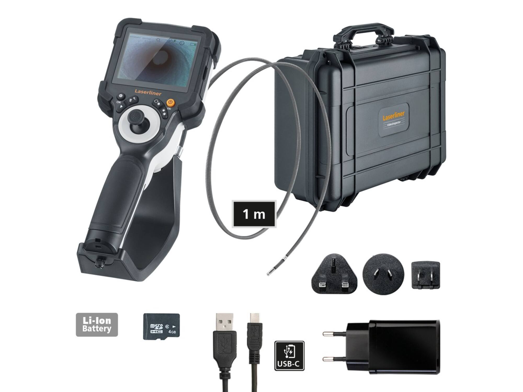 Laserliner VideoInspector 3DM (6mm; 1m; 4GB; base and case)