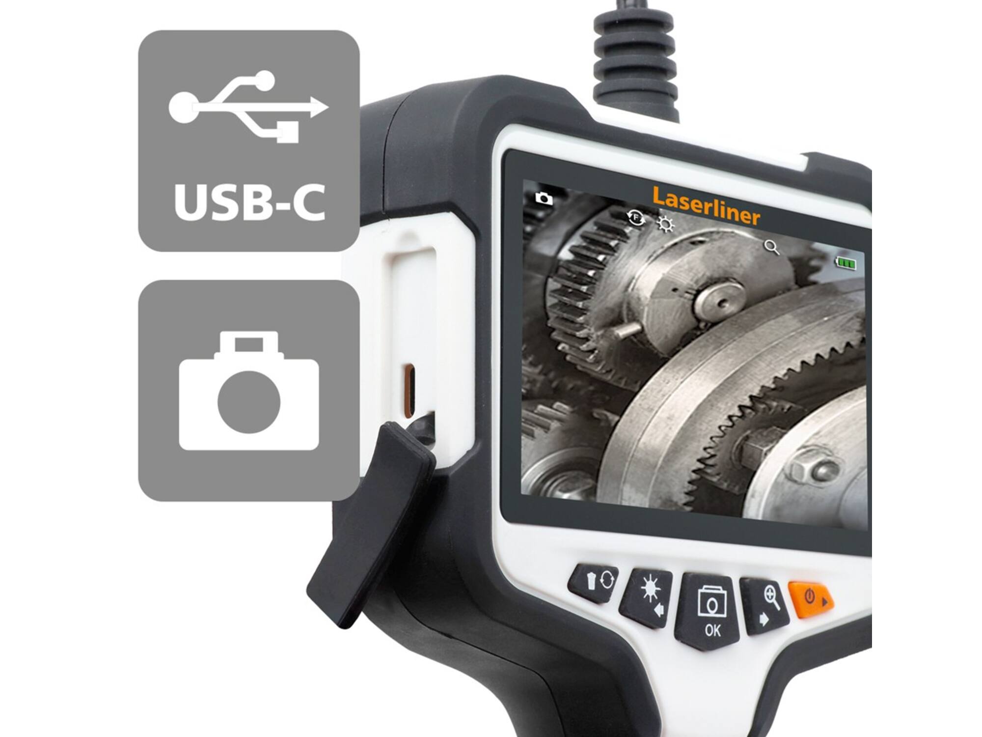 Laserliner VideoScope XXL ( 7,9 mm; 5 m; 4,3ʺREC) NEW VERSION