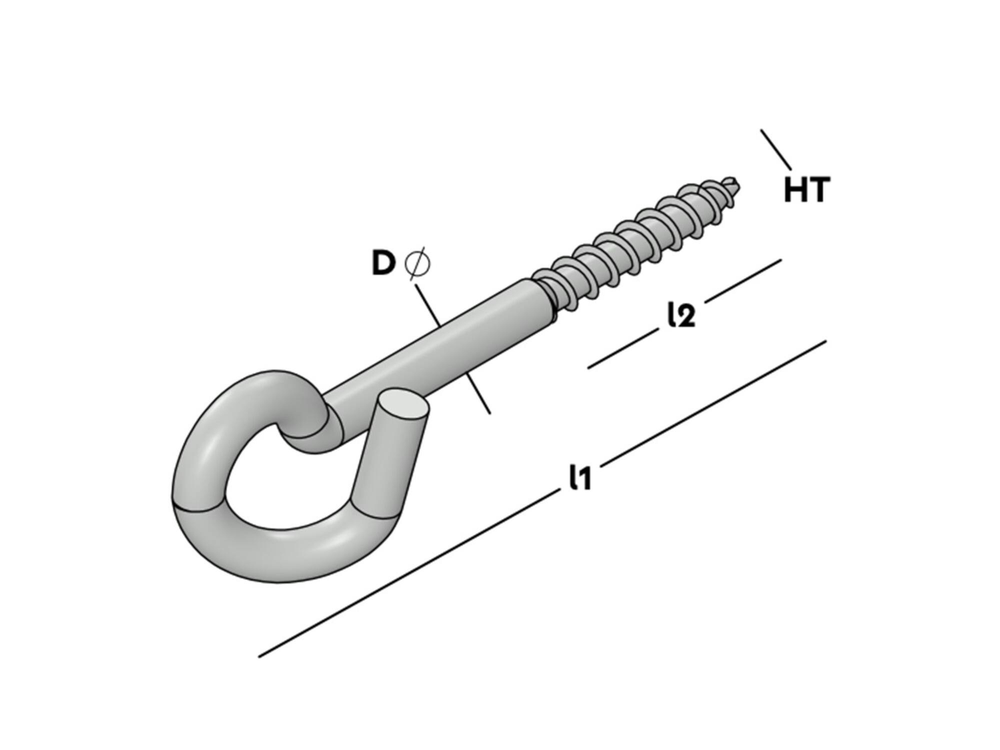 GB Schommelhaak houtdraad 140 MM