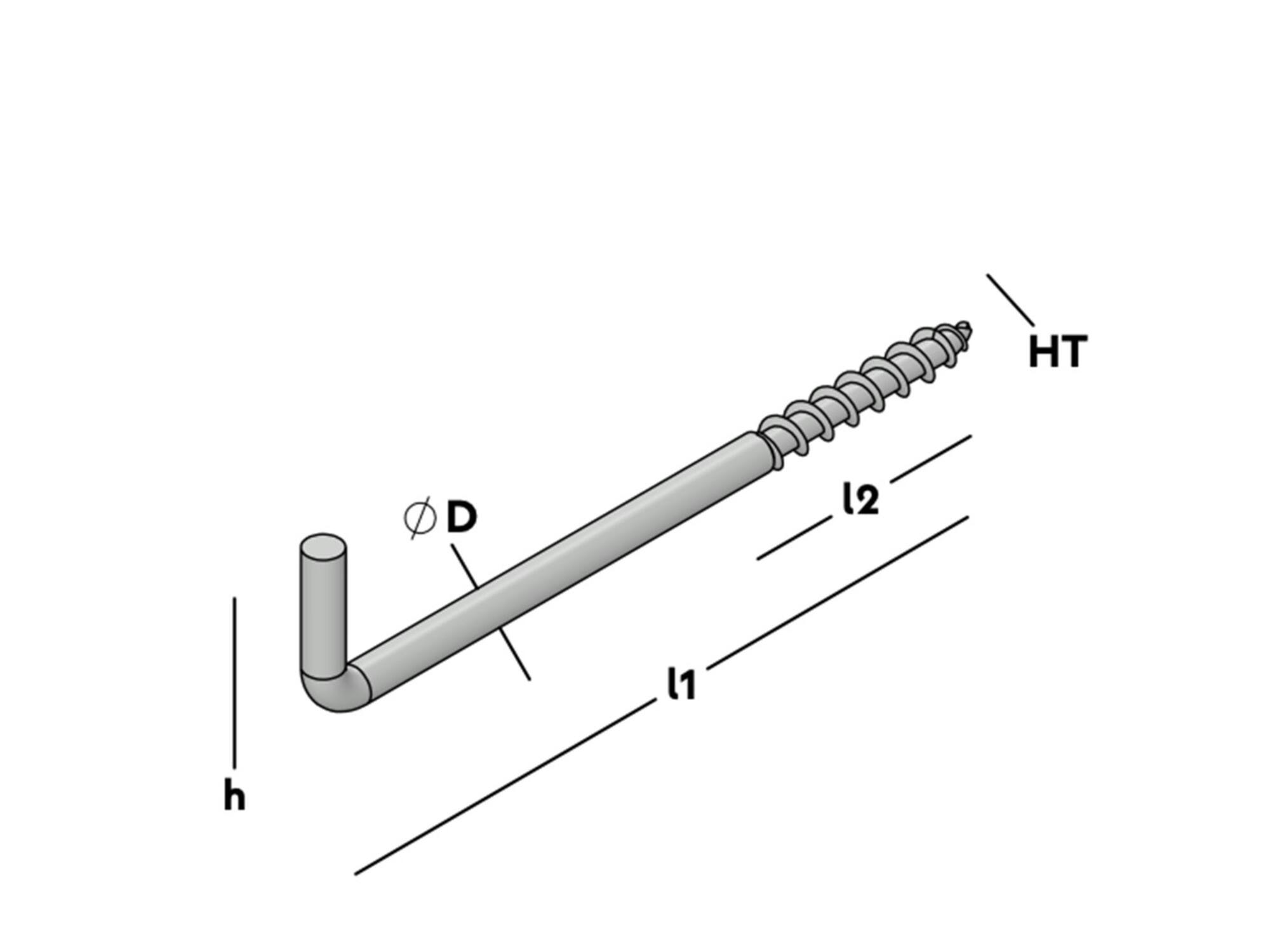 GB Schroefduim houtdraad verzinkt 80X23