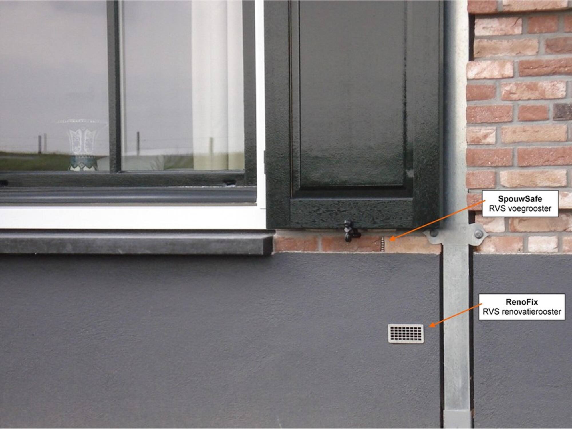 Tilmar Renovatierooster RVS RENOFIX 100X50MM