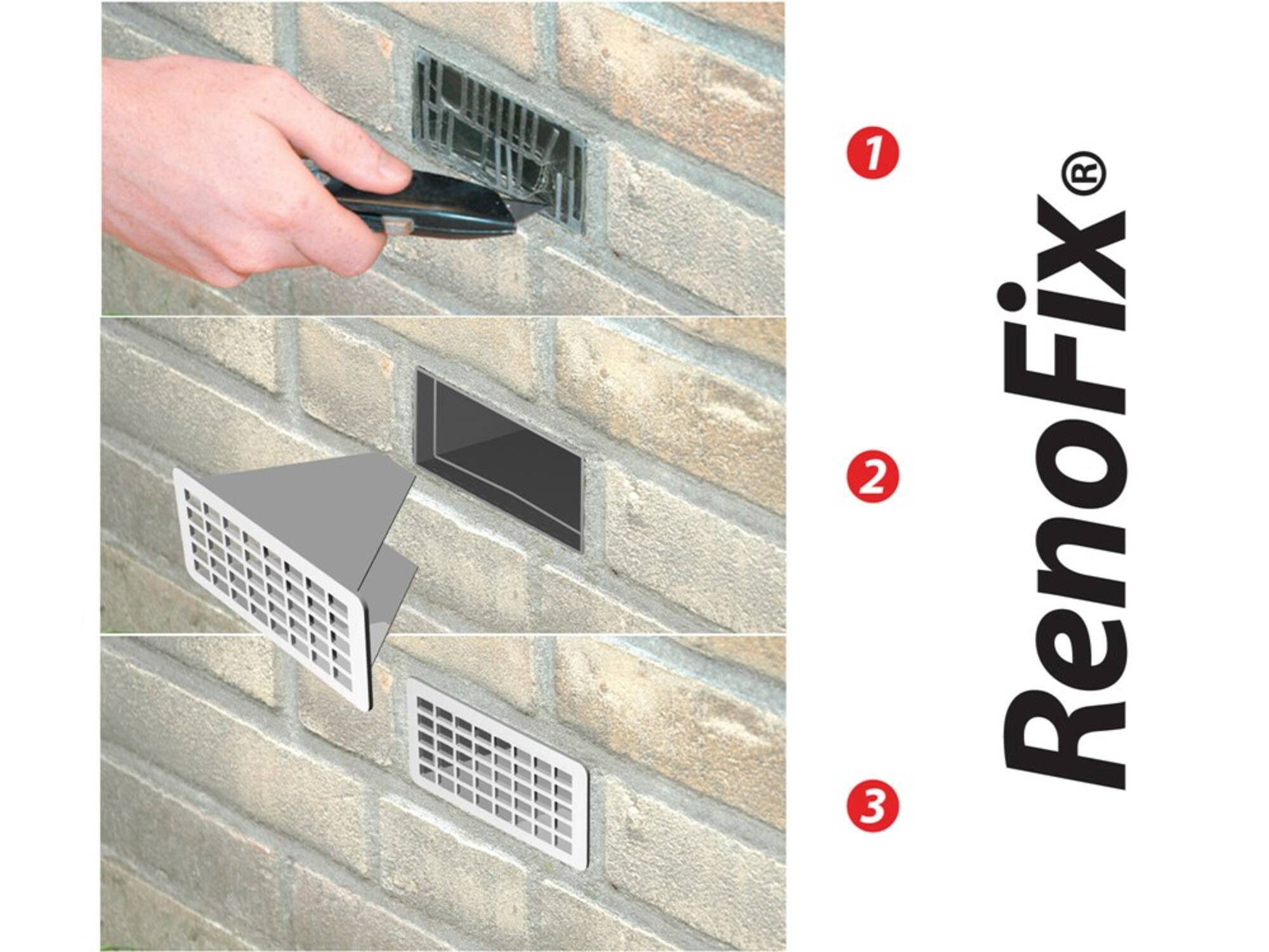 Tilmar Renovatierooster RVS RENOFIX 100X50MM