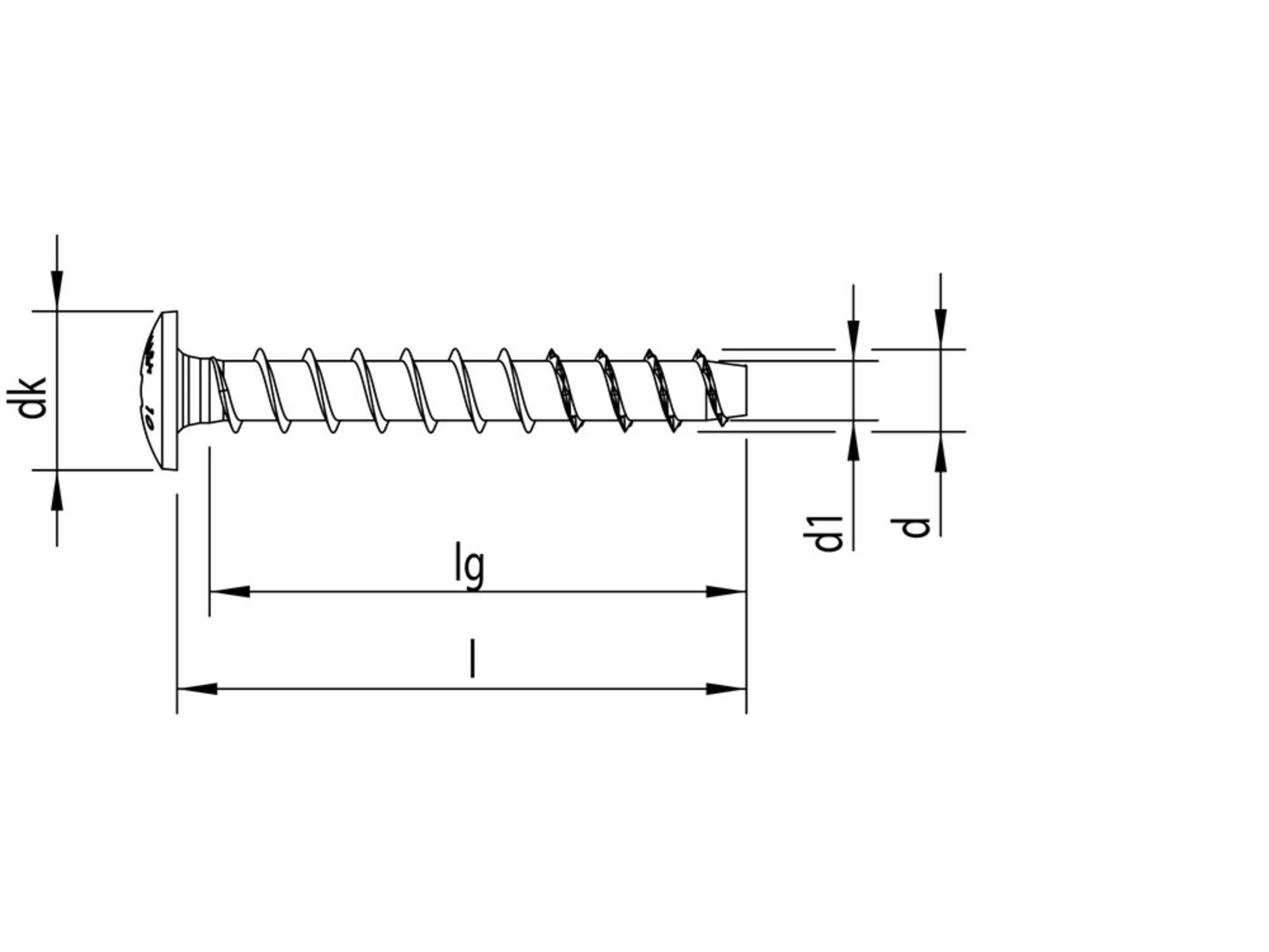 Heco Multi-monti anker platkop MMS-MS 7,5X40 100 stuks