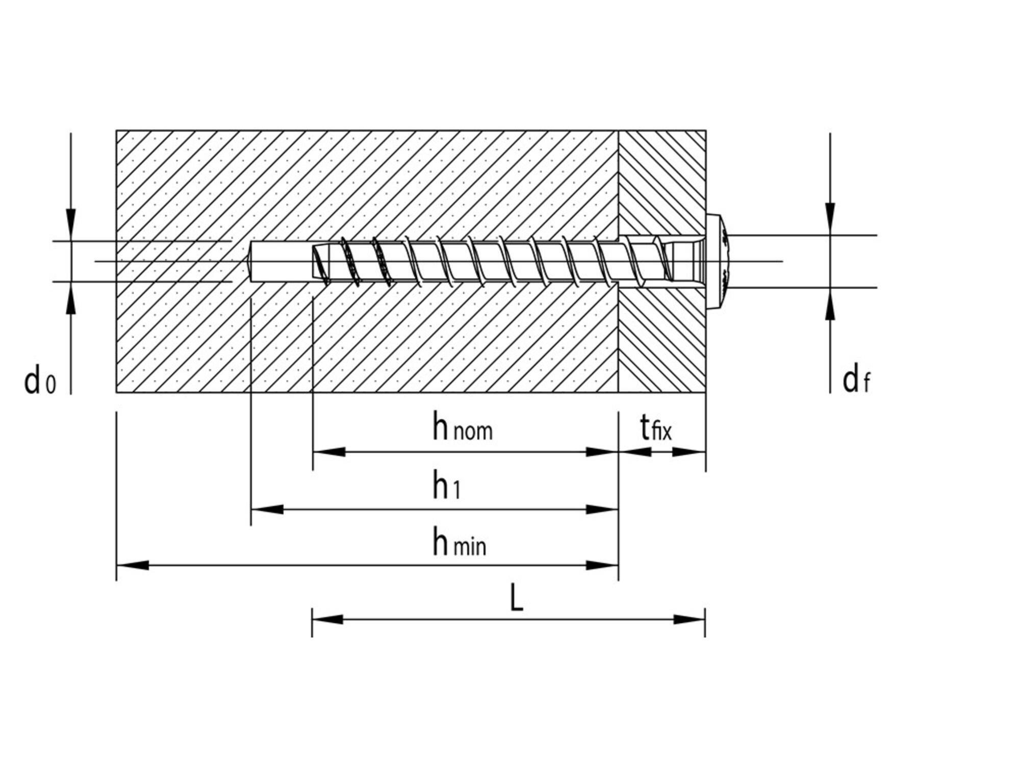 Heco Multi-monti anker platkop MMS-MS 7,5X60MM 50 stuks