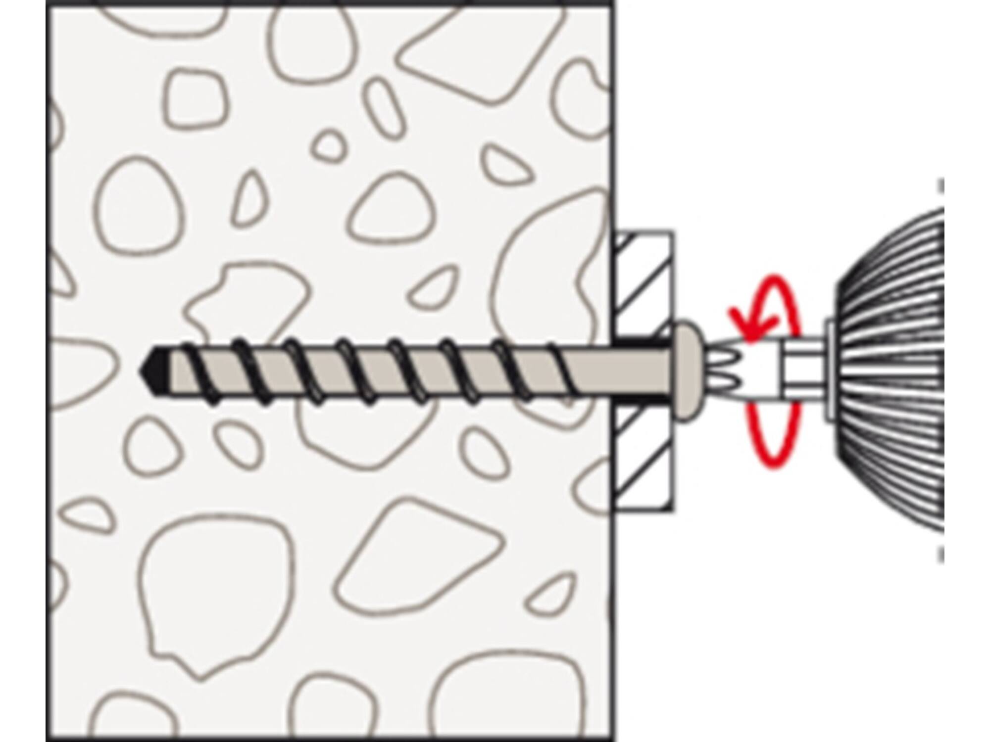Fischer Betonschroef bolkop FBS II 6X40MM/T30 100st