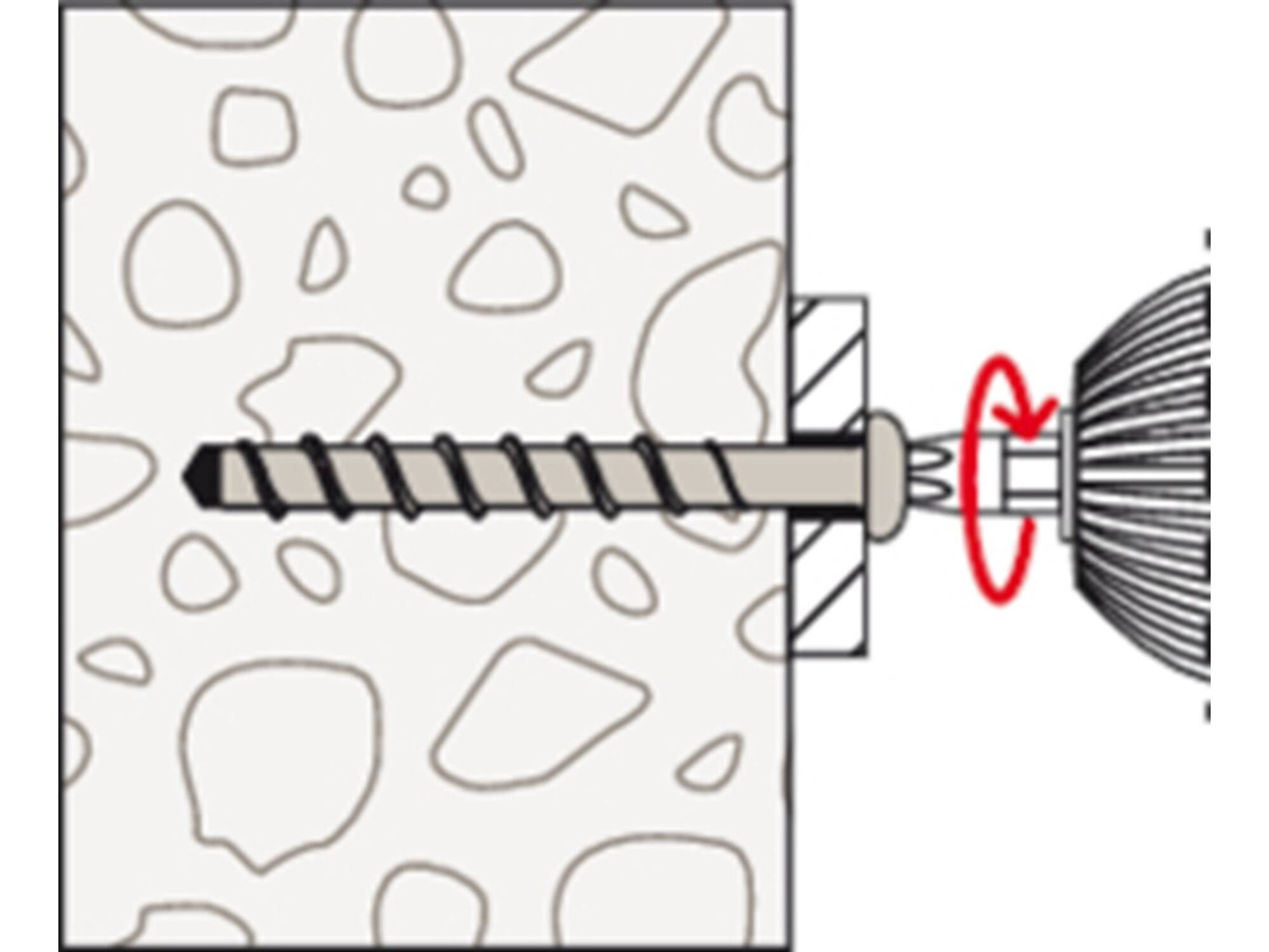 Fischer Betonschroef bolkop FBS II 6X40MM/T30 100st