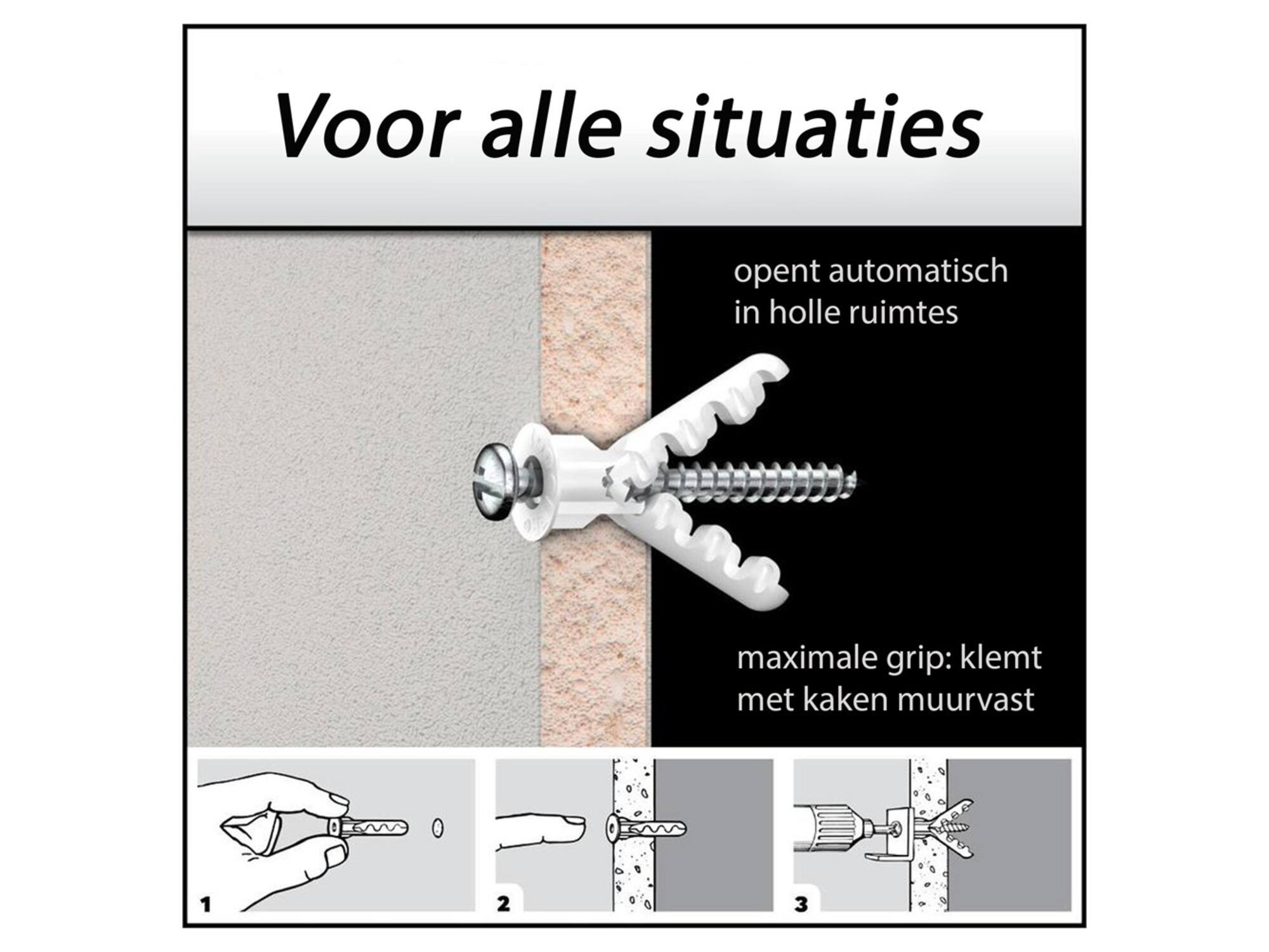 TOGGLER Alligatorplug met flens AF8-40X 8 MM