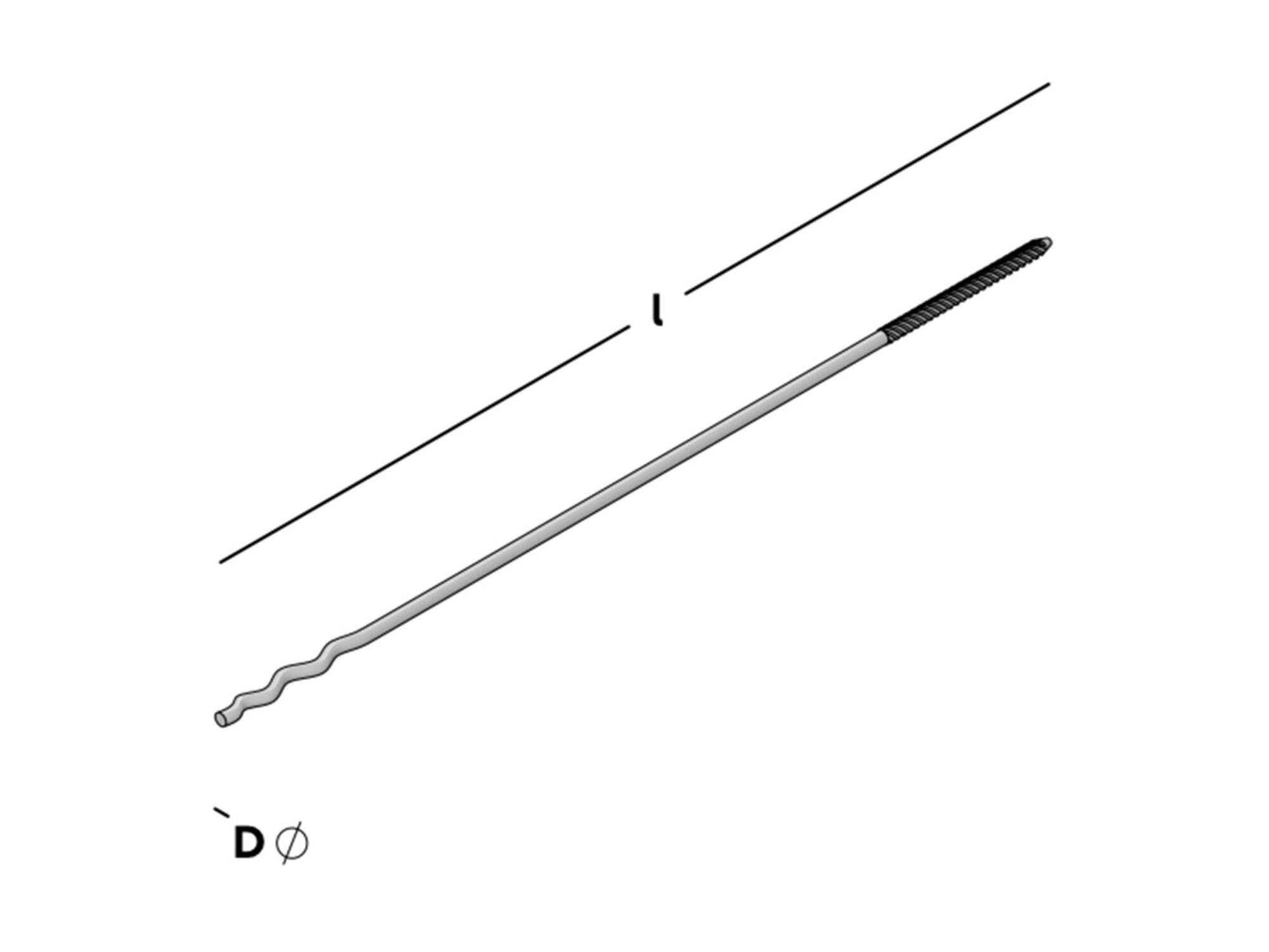 GB UNI-slagspouwanker met slagdraad 300X4MM 250st
