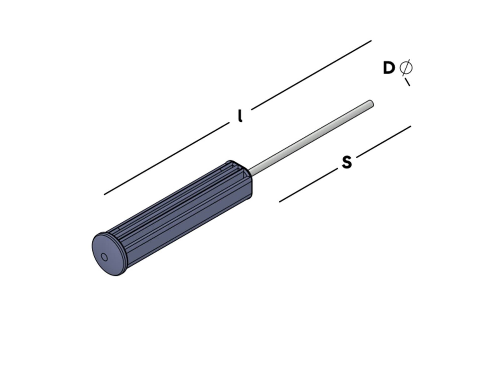 GB Inslaghulpstuk tbv UNI-flexplug blauw 195 mm