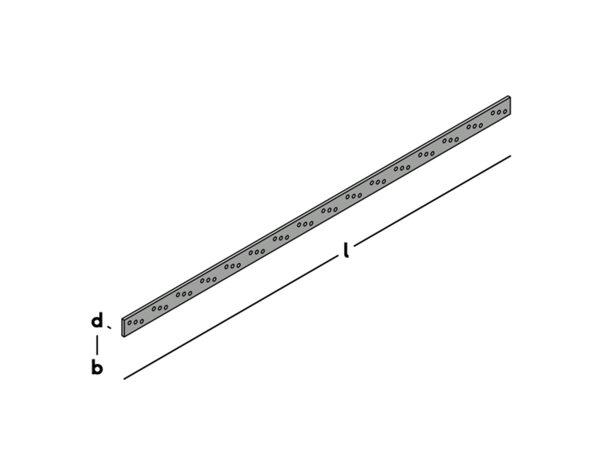 GB Ankerstrip verzinkt 800X30X5