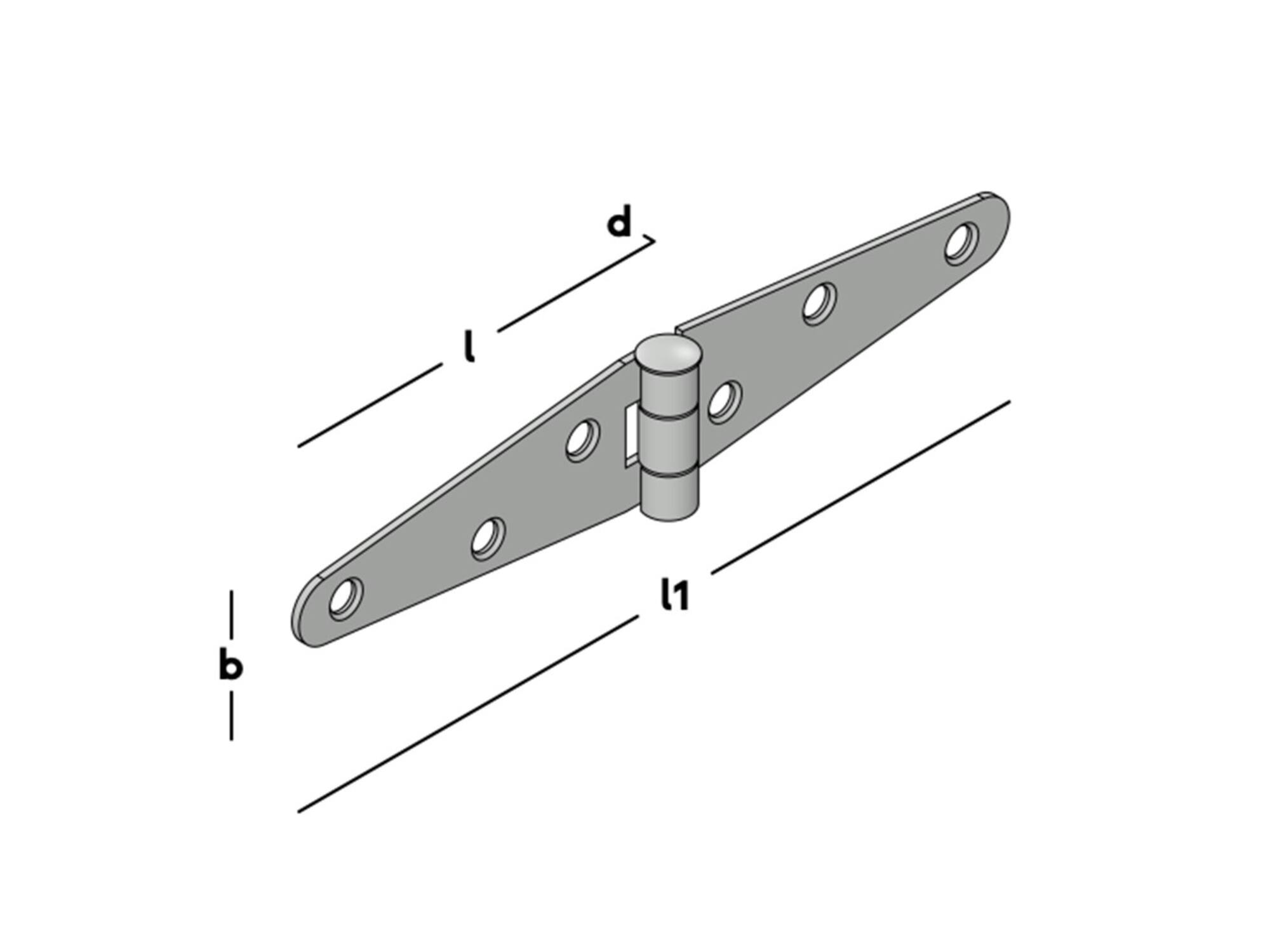 GB Staartheng verzinkt 75 MM