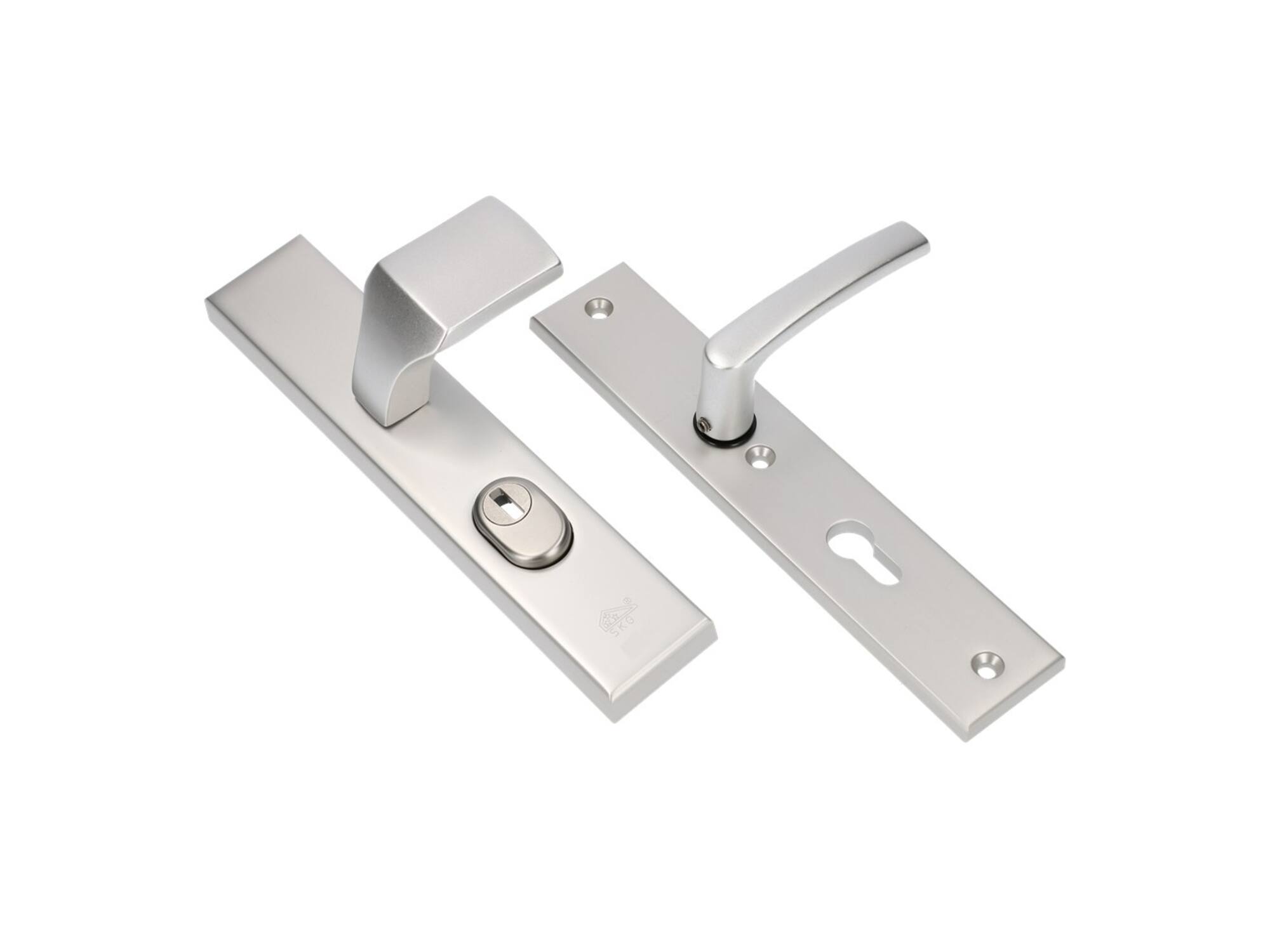 Oxloc VH knopgreepgarnnituur rechthoekig F1 kerntrek dikke deur PC 72