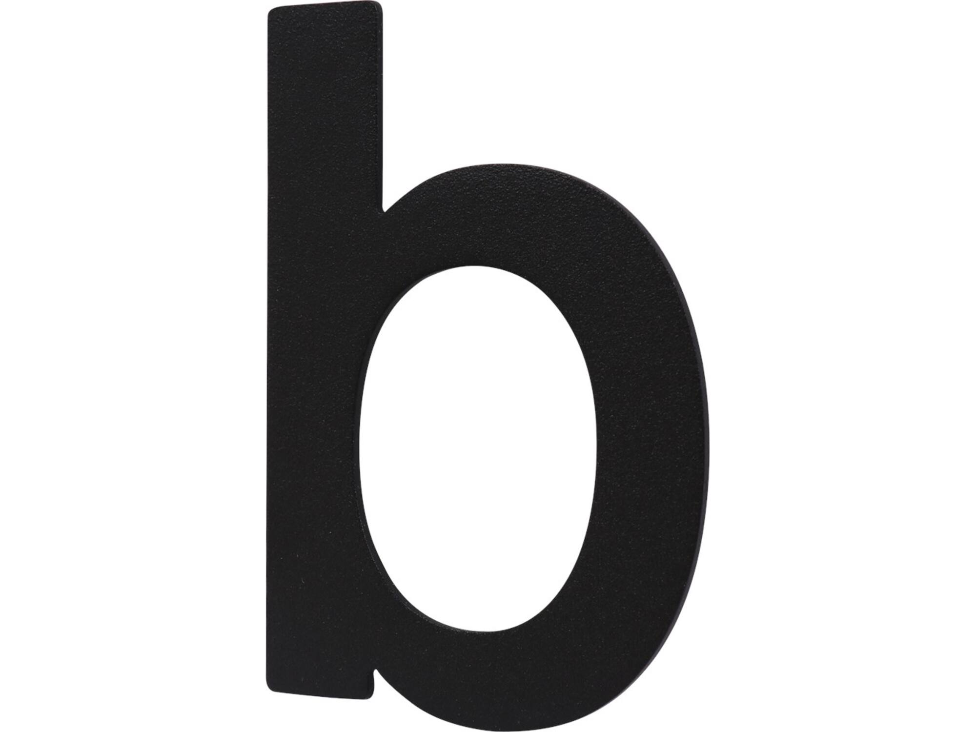 Oxloc Huisletter B zwart rvs