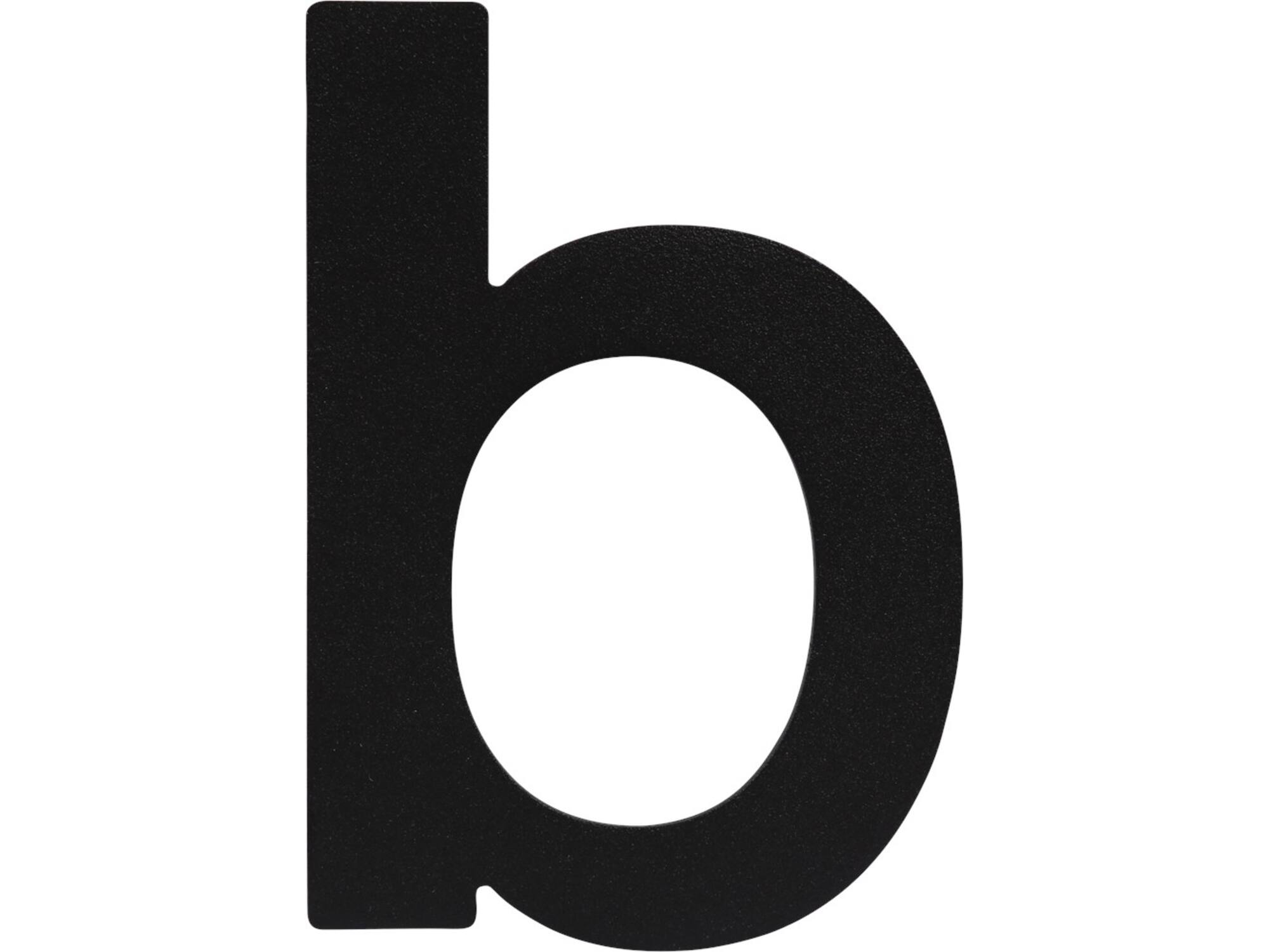 Oxloc Huisletter B zwart rvs
