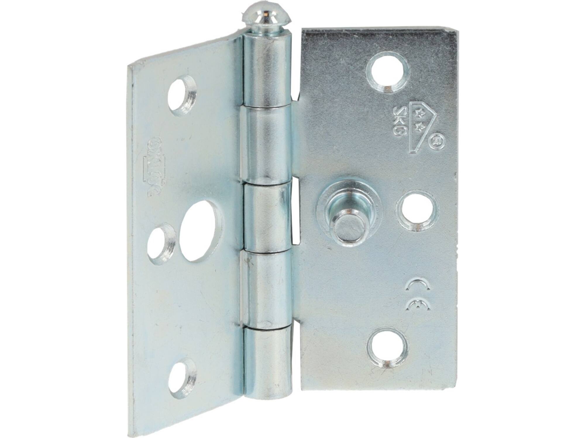 Oxloc VH scharnier recht topcoat 76X76 MM