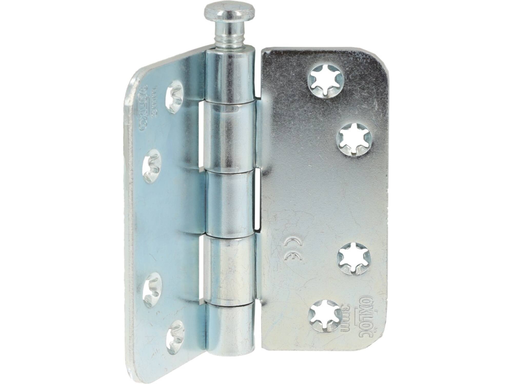 Oxloc Scharnier rond topcoat 89X89/3 MM