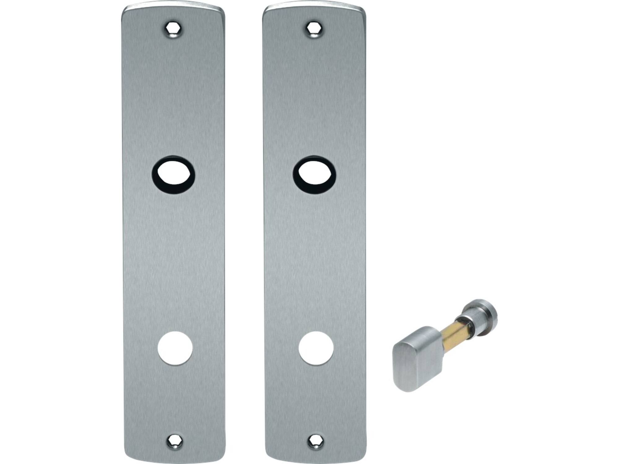 OXLOC Renovatieschild ovaal RVS MAT WC8X72
