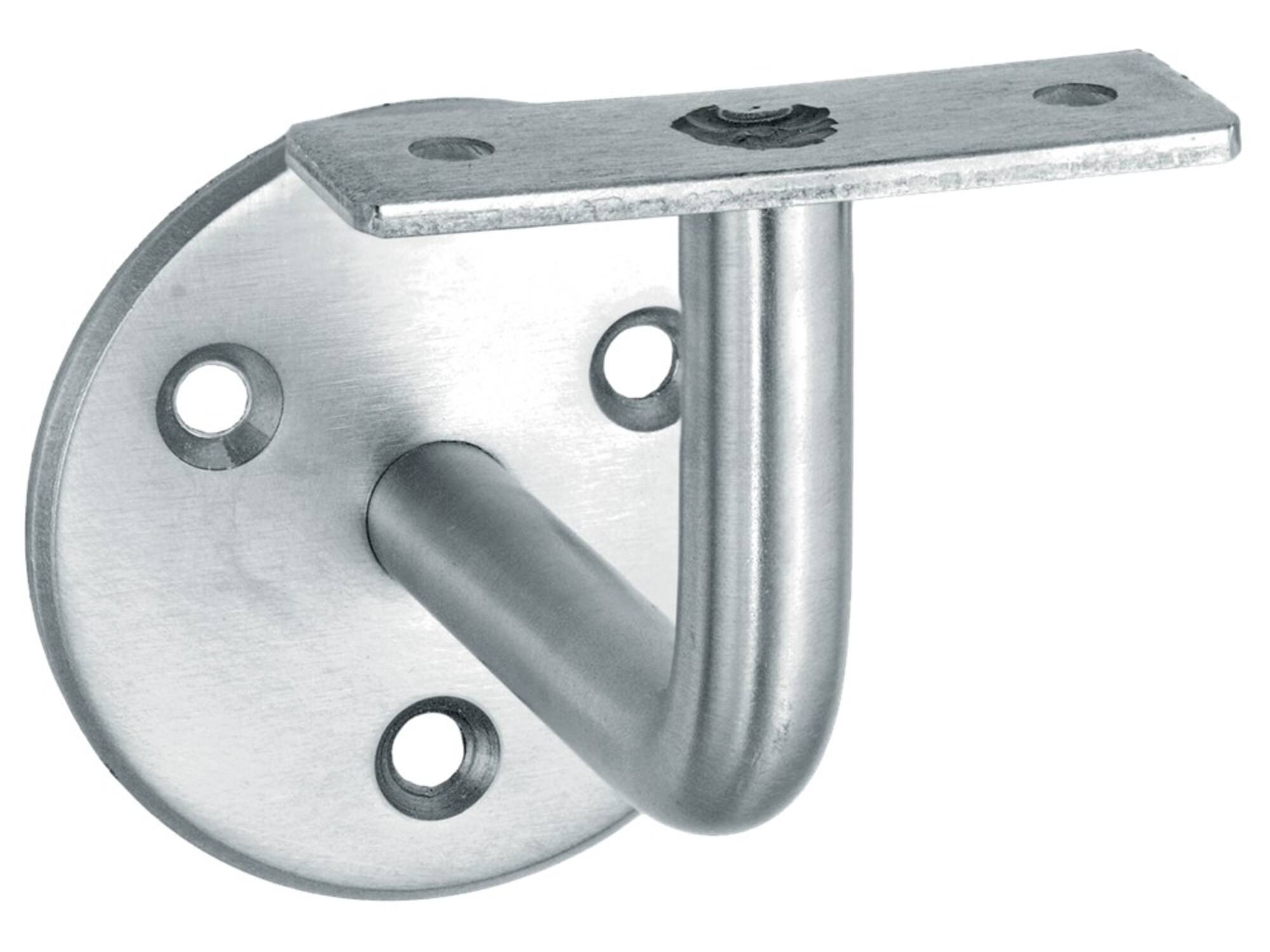OXLOC Leuninghouder op rozet vlak RVS 64 MM