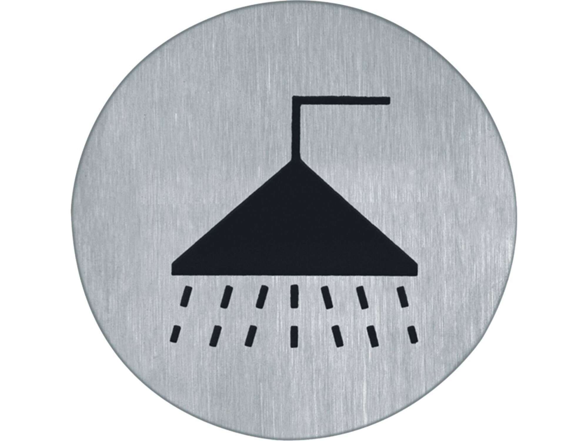 Oxloc Pictogram RVS doucheruimte 75 mm