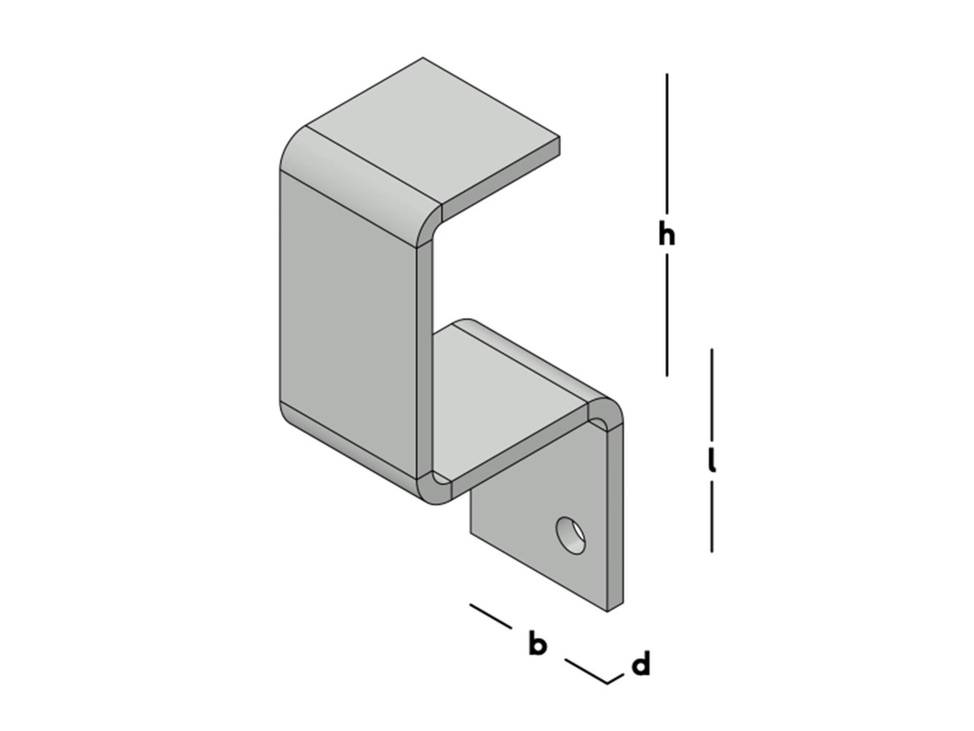 GB Deurbalkhaak dicht 55X75