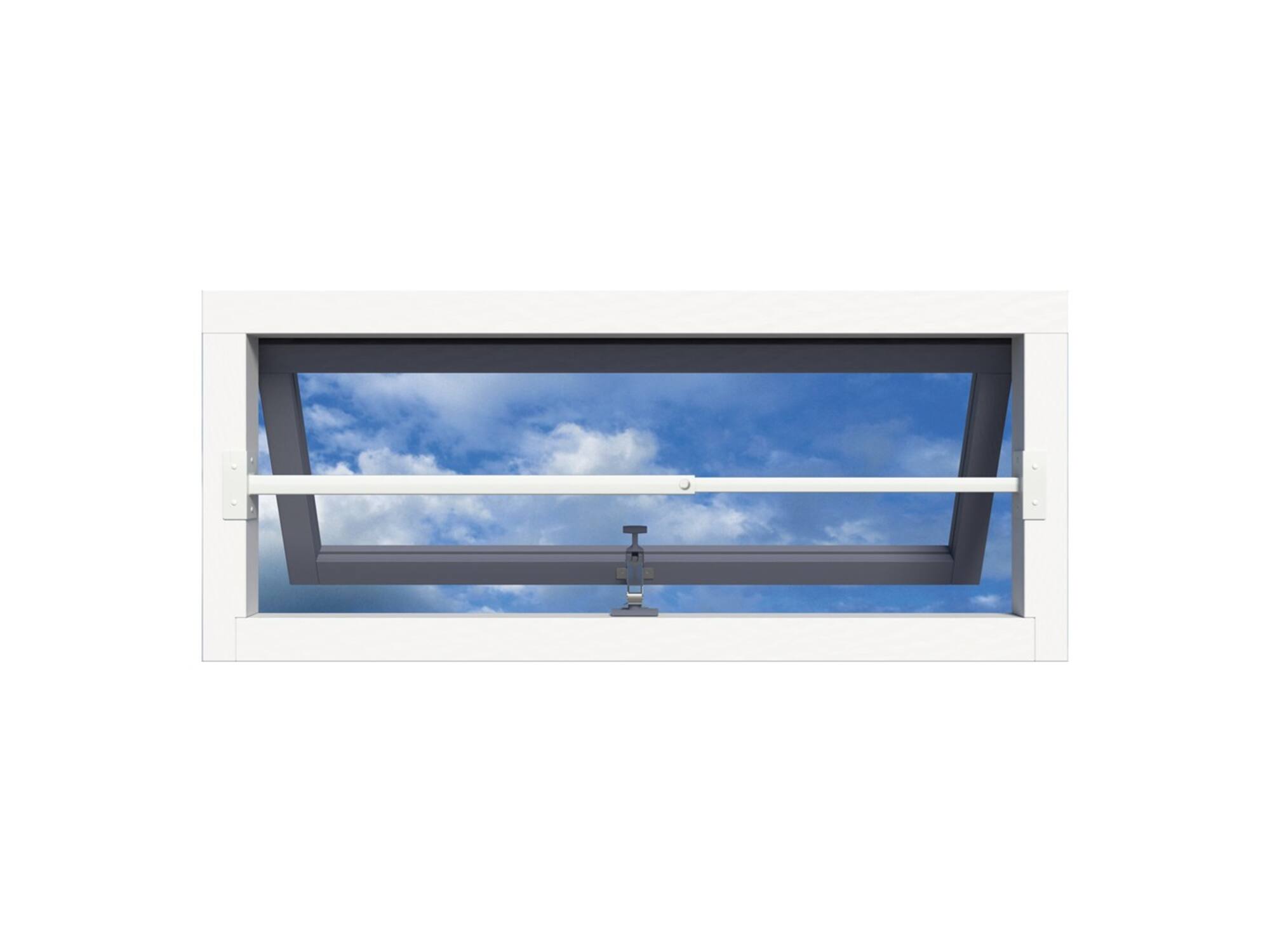 SECU Barrierestang single wit SECUBAR SINGLE 100-180 CM
