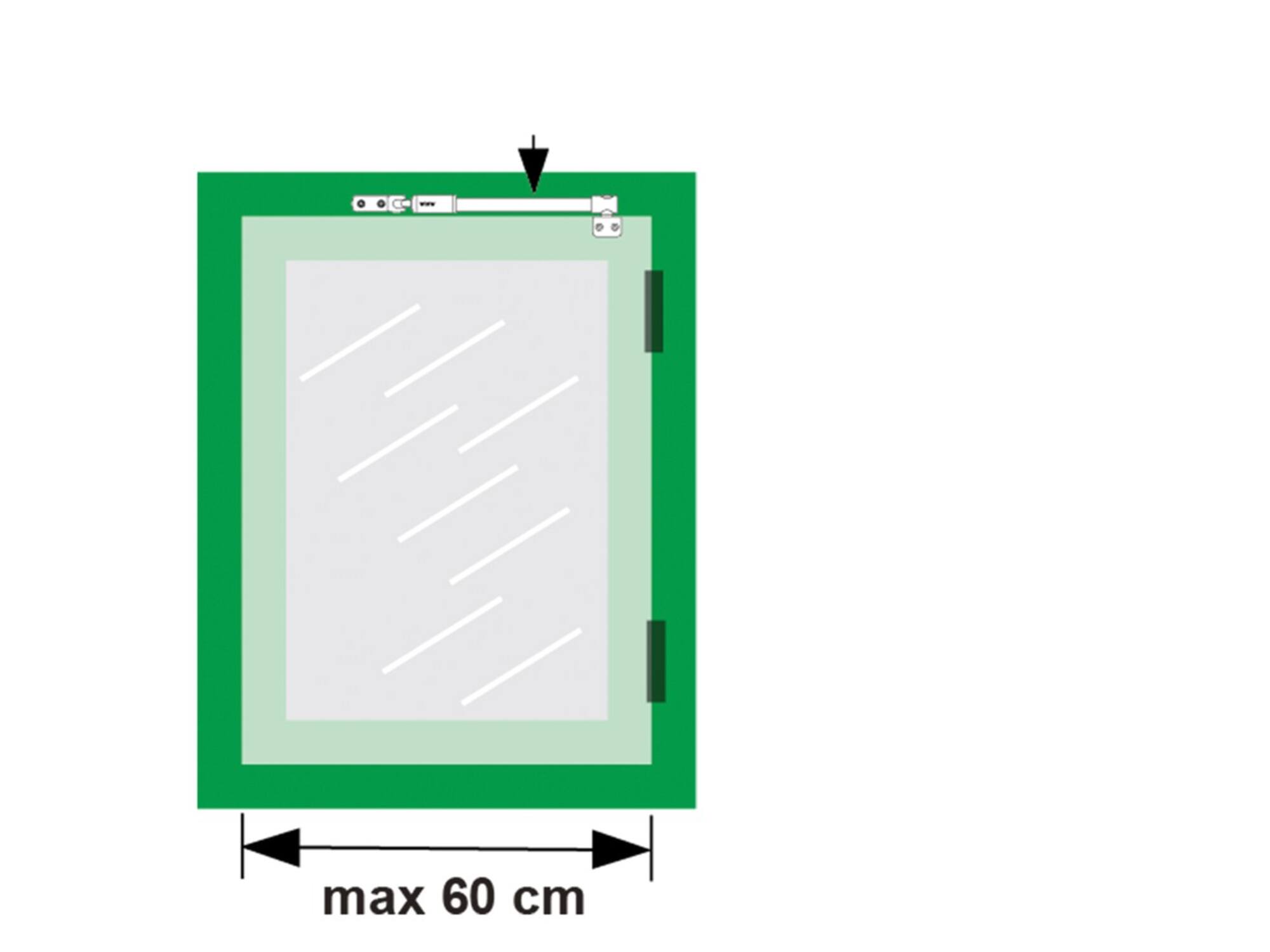 AXA Raamuitzetter telescopisch RVS 30 IN 30 CM