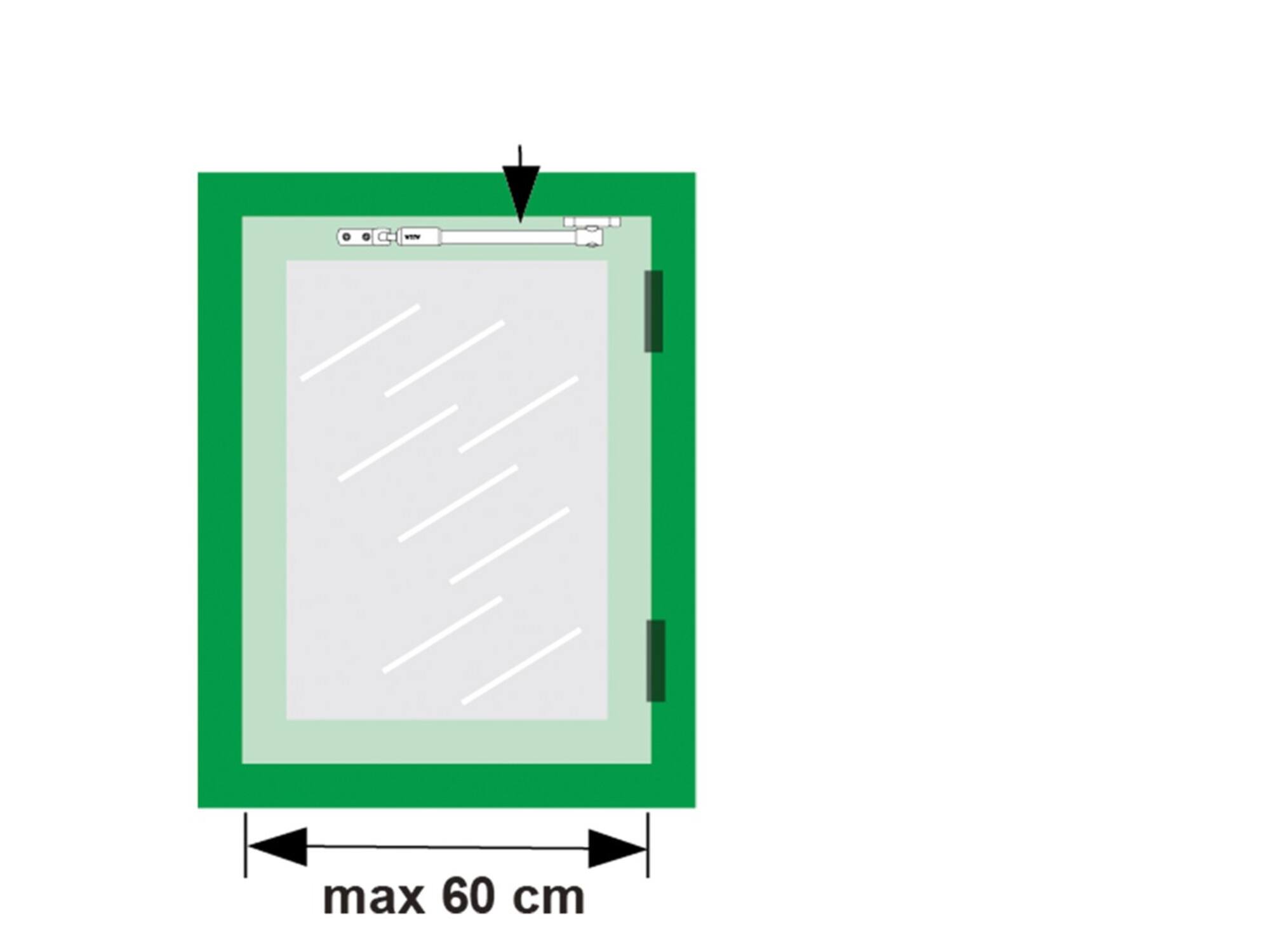 Axa Raamuitzetter telesopisch zwart 30 EX 30 CM