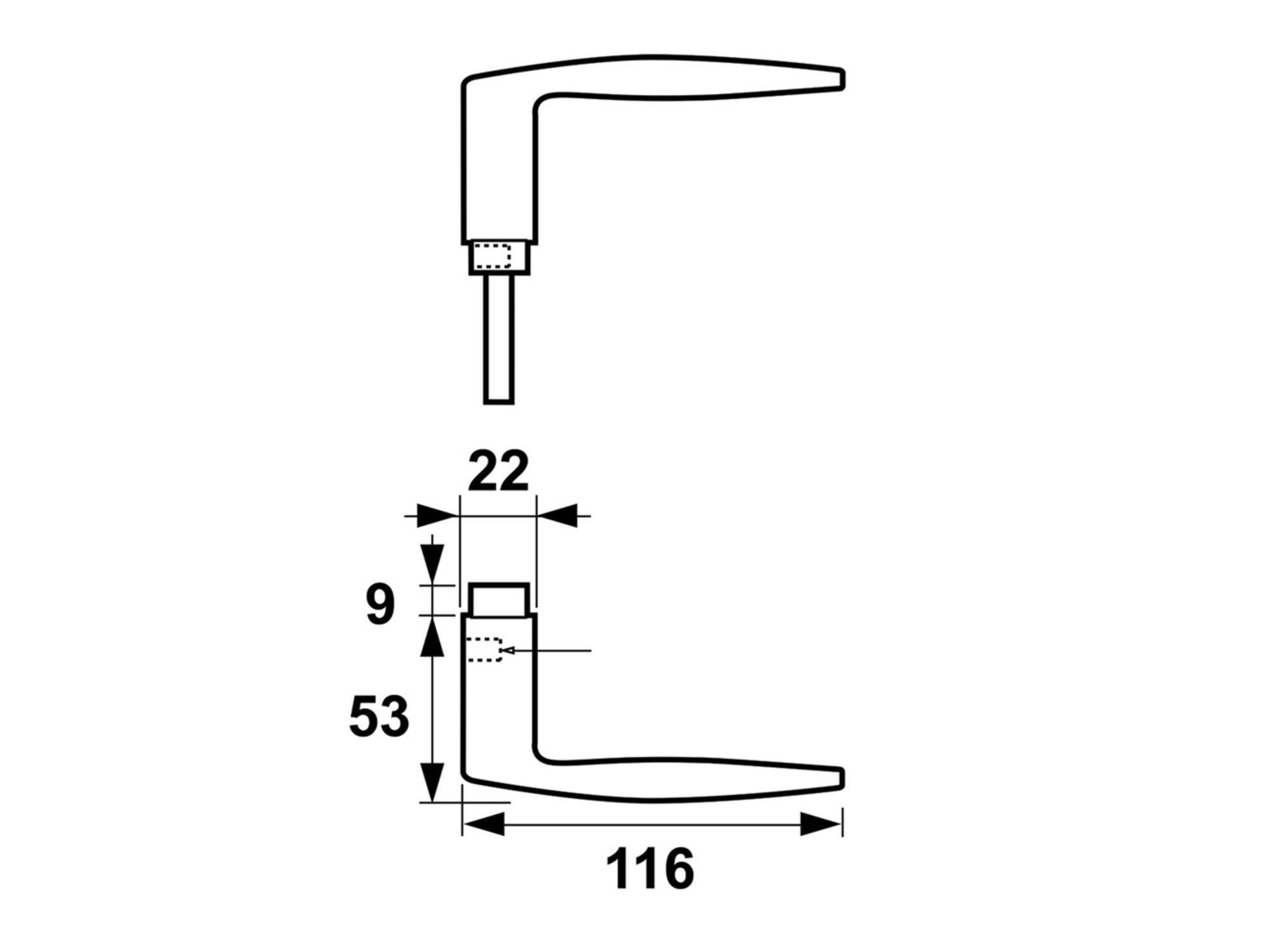 AXA Deurkruk F1 CURVE
