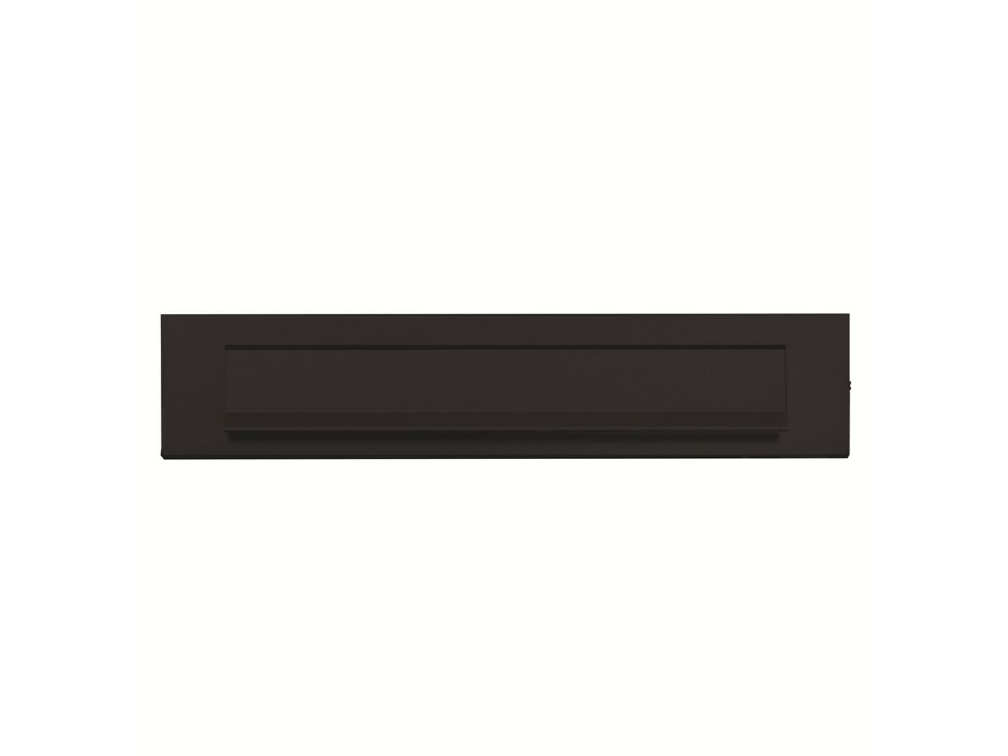 Axa Briefplaat zwart geslepen 325X61MM
