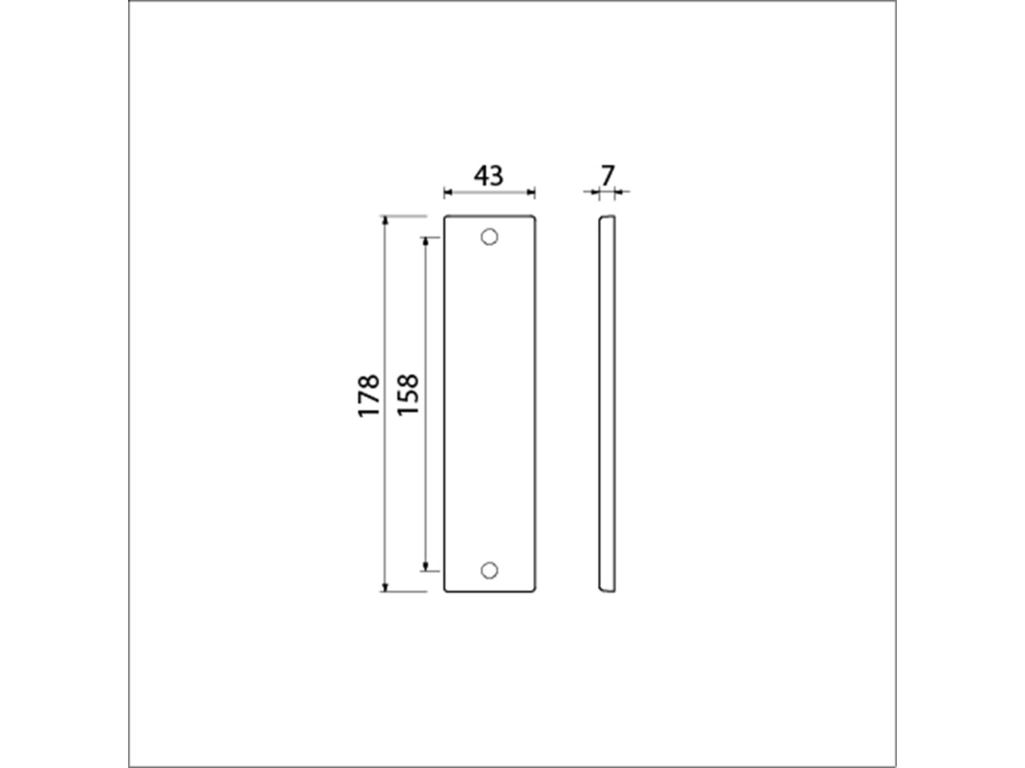 AMI Kortschild geheel blind F1 GEGOTEN 178/43
