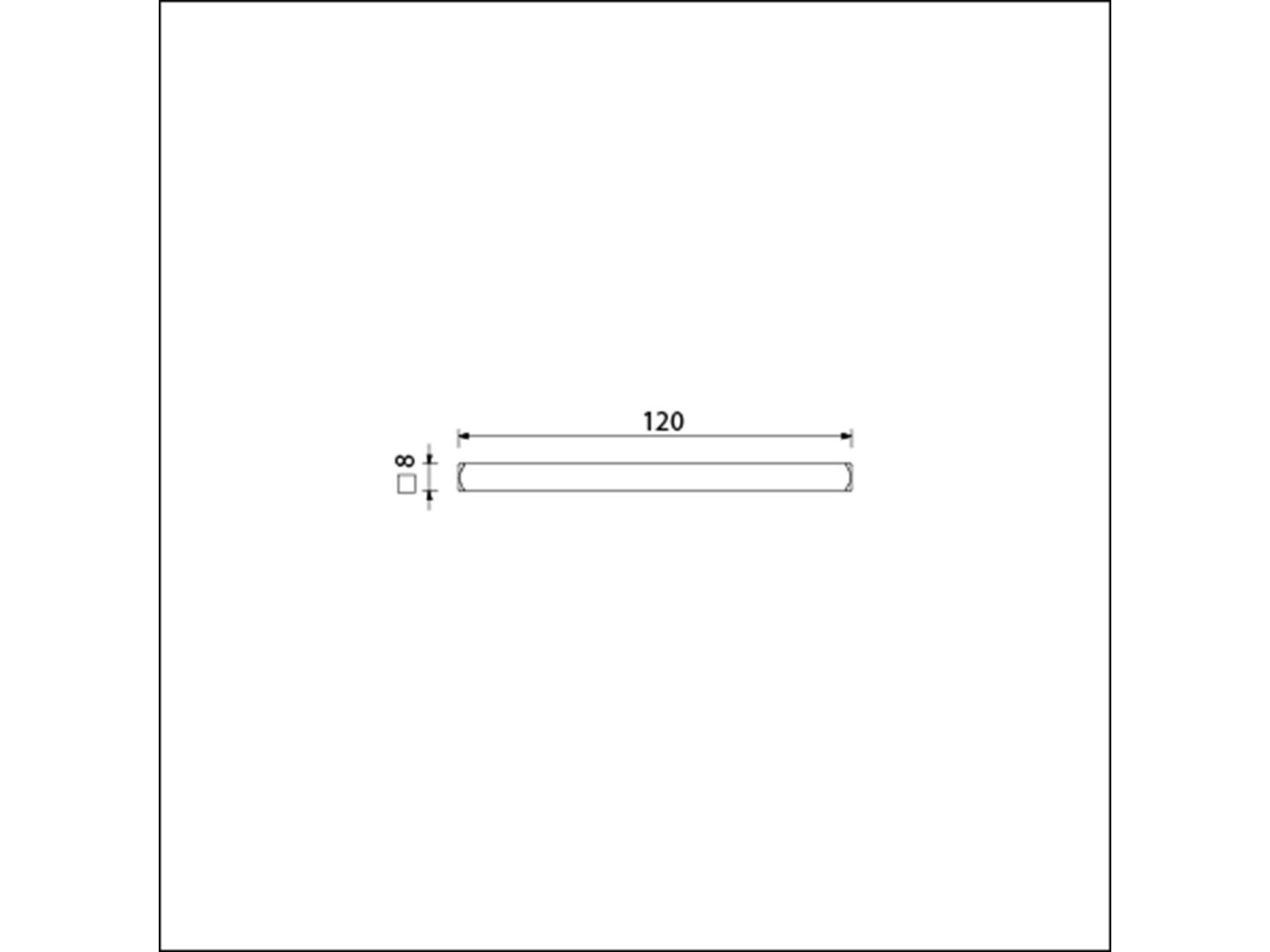 Ami Stift vierkant 8X120 MM