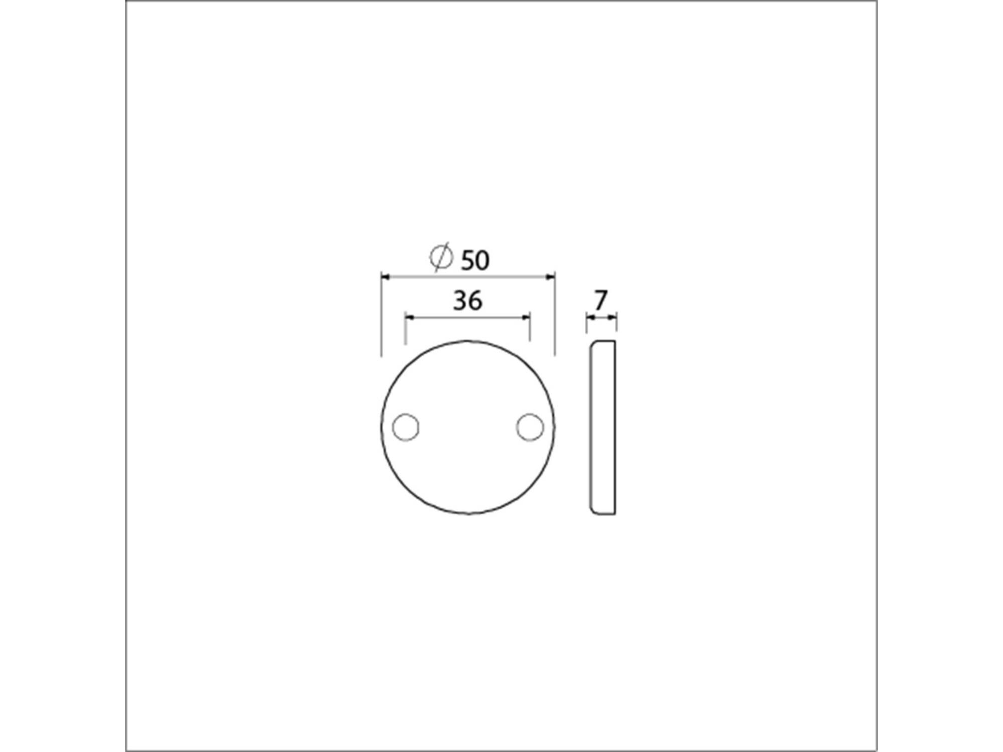 AMI Afdekrozet RH blind F1 NO 3