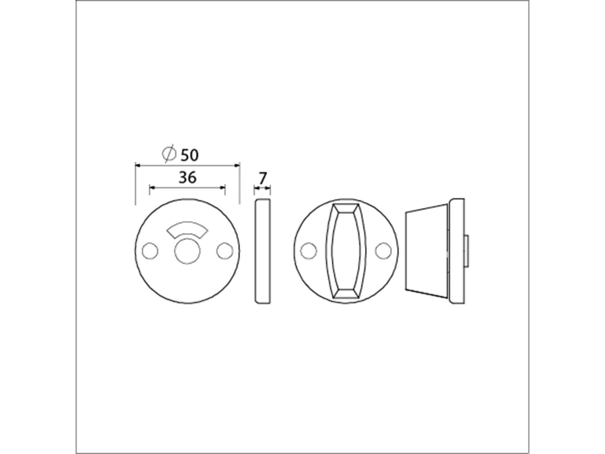 AMI WC rond rozet RH F1 NO 3 8 MM