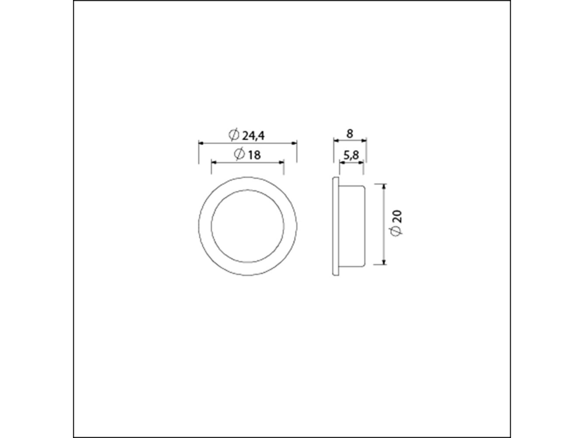 AMI Kruklager nylon transparant 10 STUKS