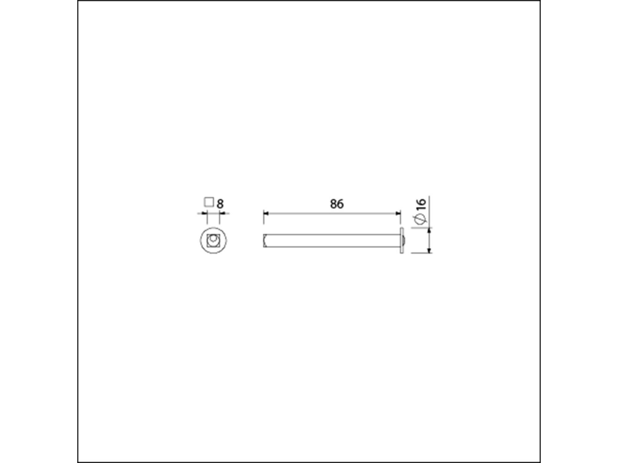 Ami Wisselstift met aanslag extra lang 8X86 MM