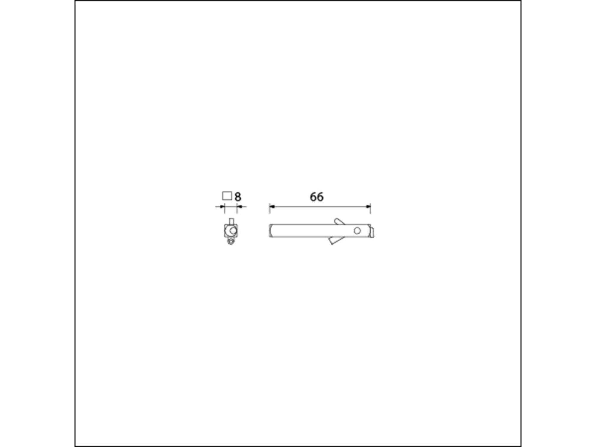 Ami Wisselstift met kantelaar 8X66 MM