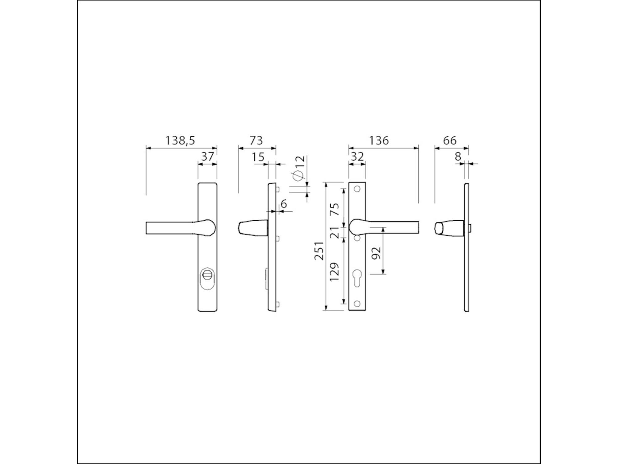 AMI VH garnituur kruk/kruk met kerntrek F1 VHB 251/37 - 379 KT