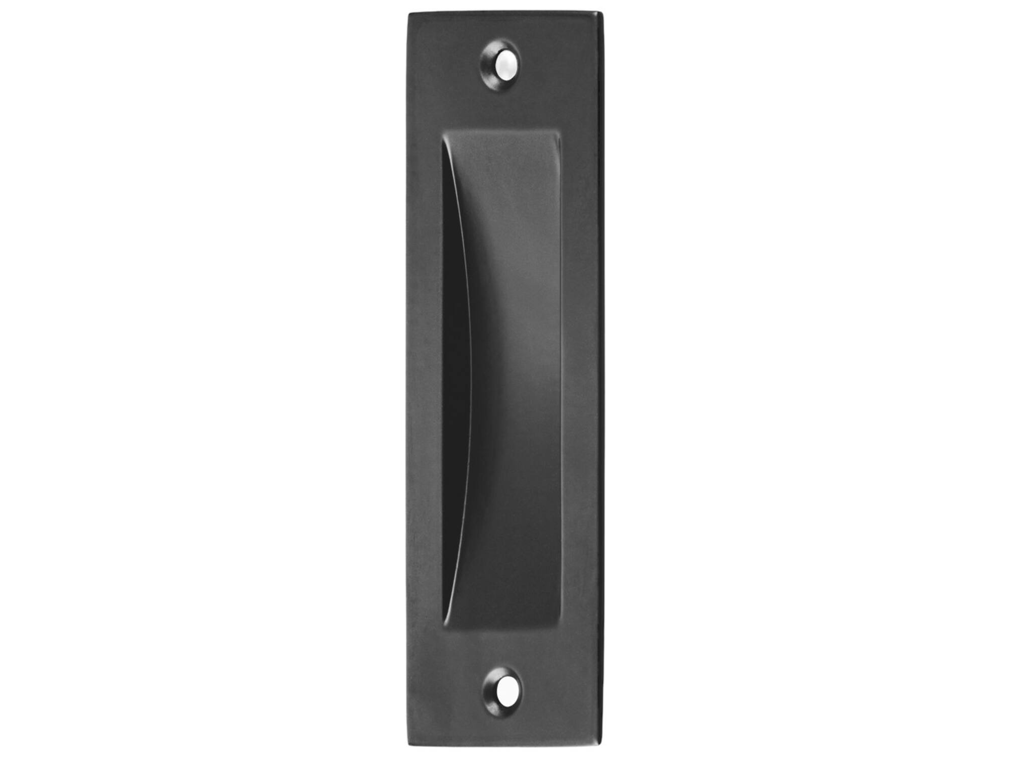 Hermeta Schuifdeurkom recht zwart 120X40MM