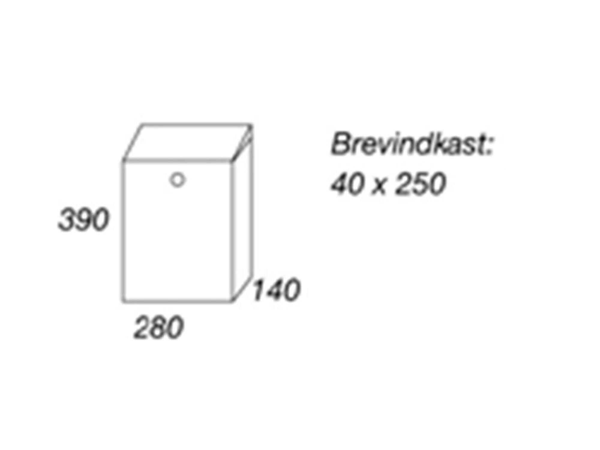 Allux Brievenbus Rood 200