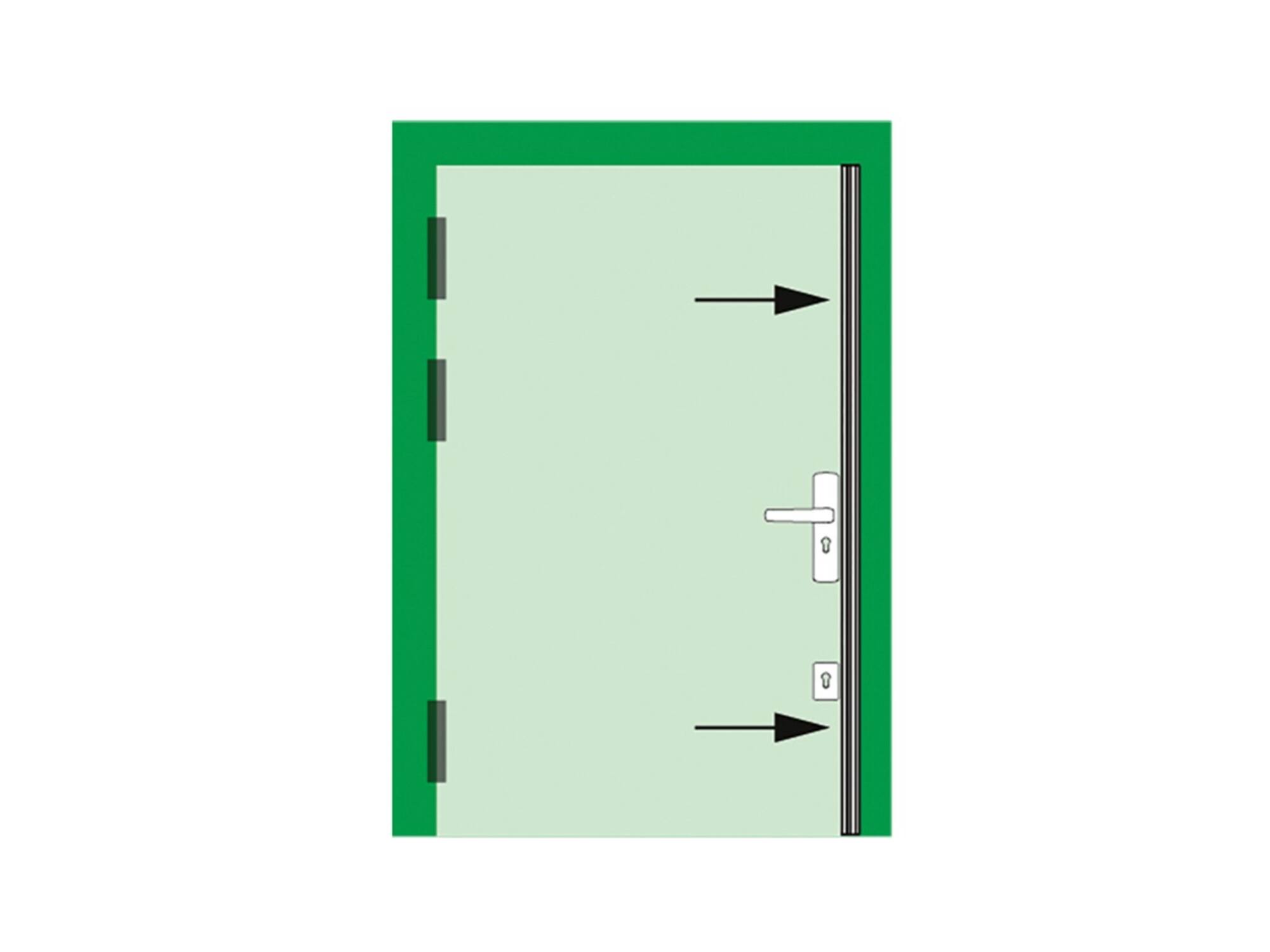 AXA Deurbeveiligingsstrip alu F1 SKG* M3-EX/10-14 MM 235 CM