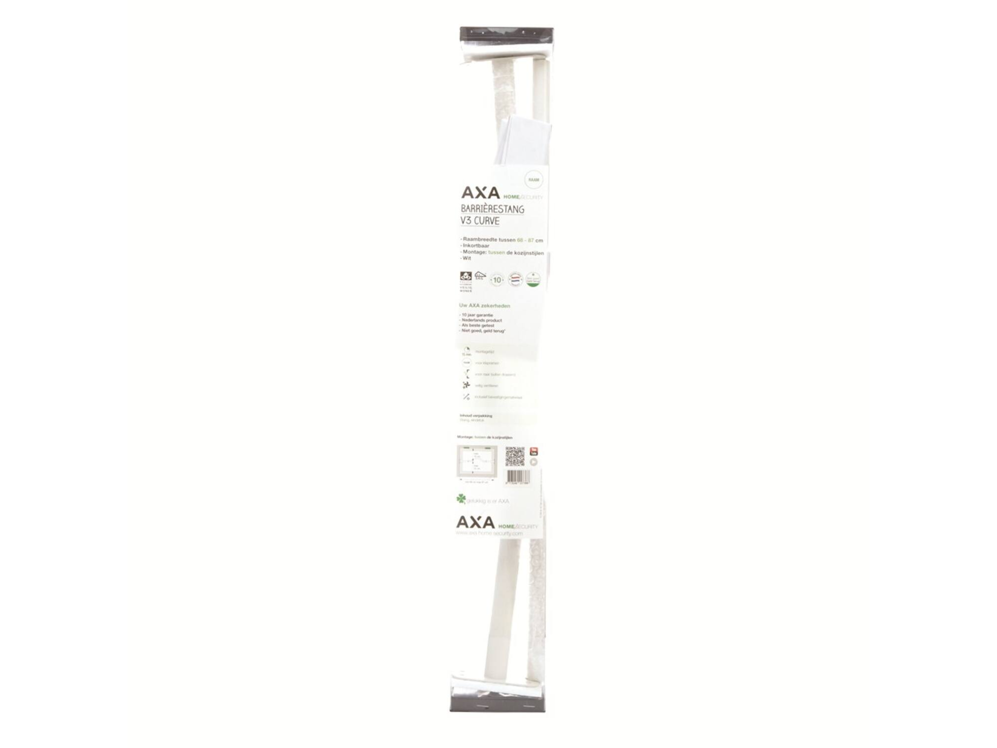 AXA Barrierestang curve wit SKG* V3 IDD 68-87 CM