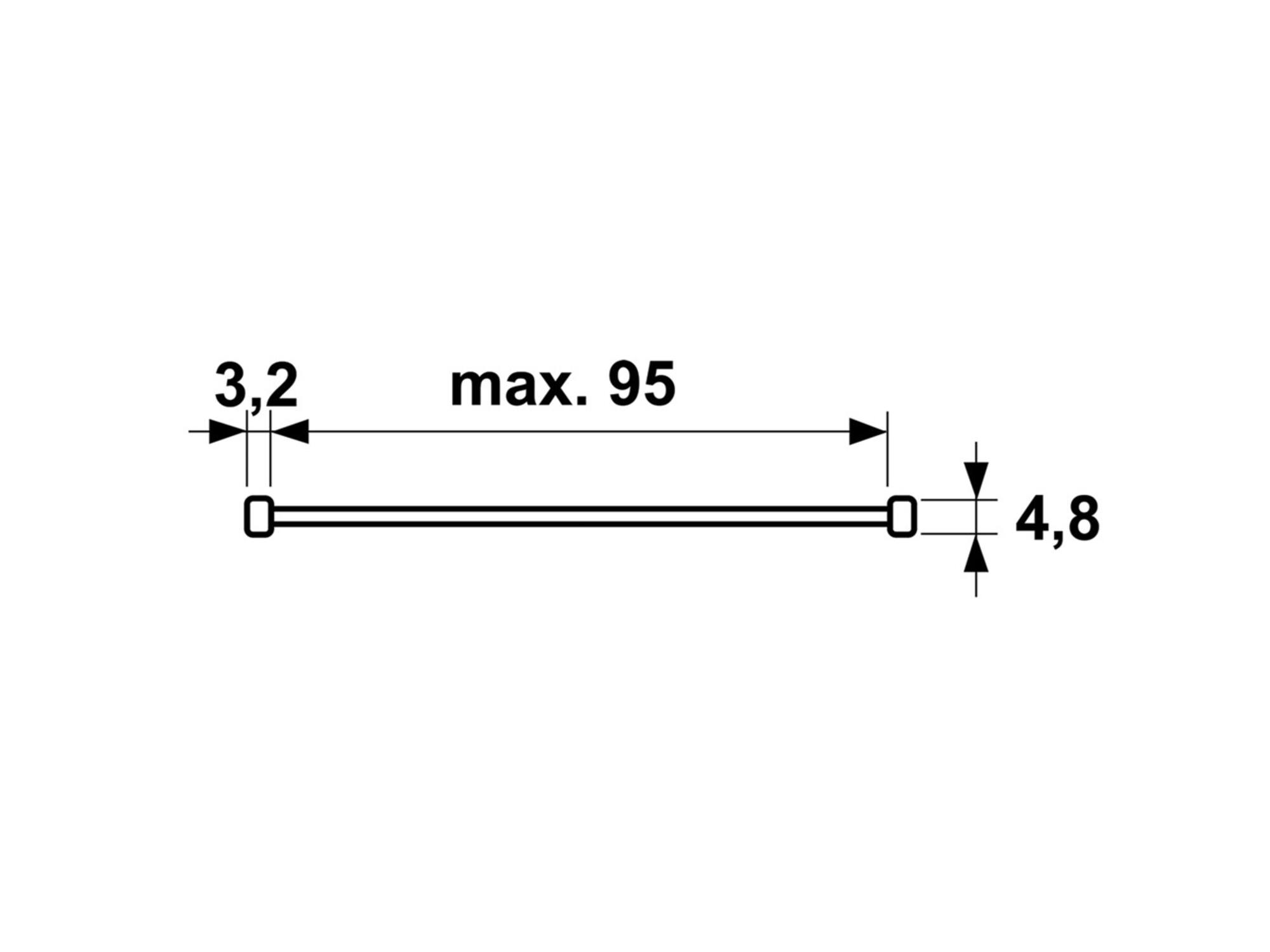 AXA Barrierestang wit SKG* V2 ODD 95 CM