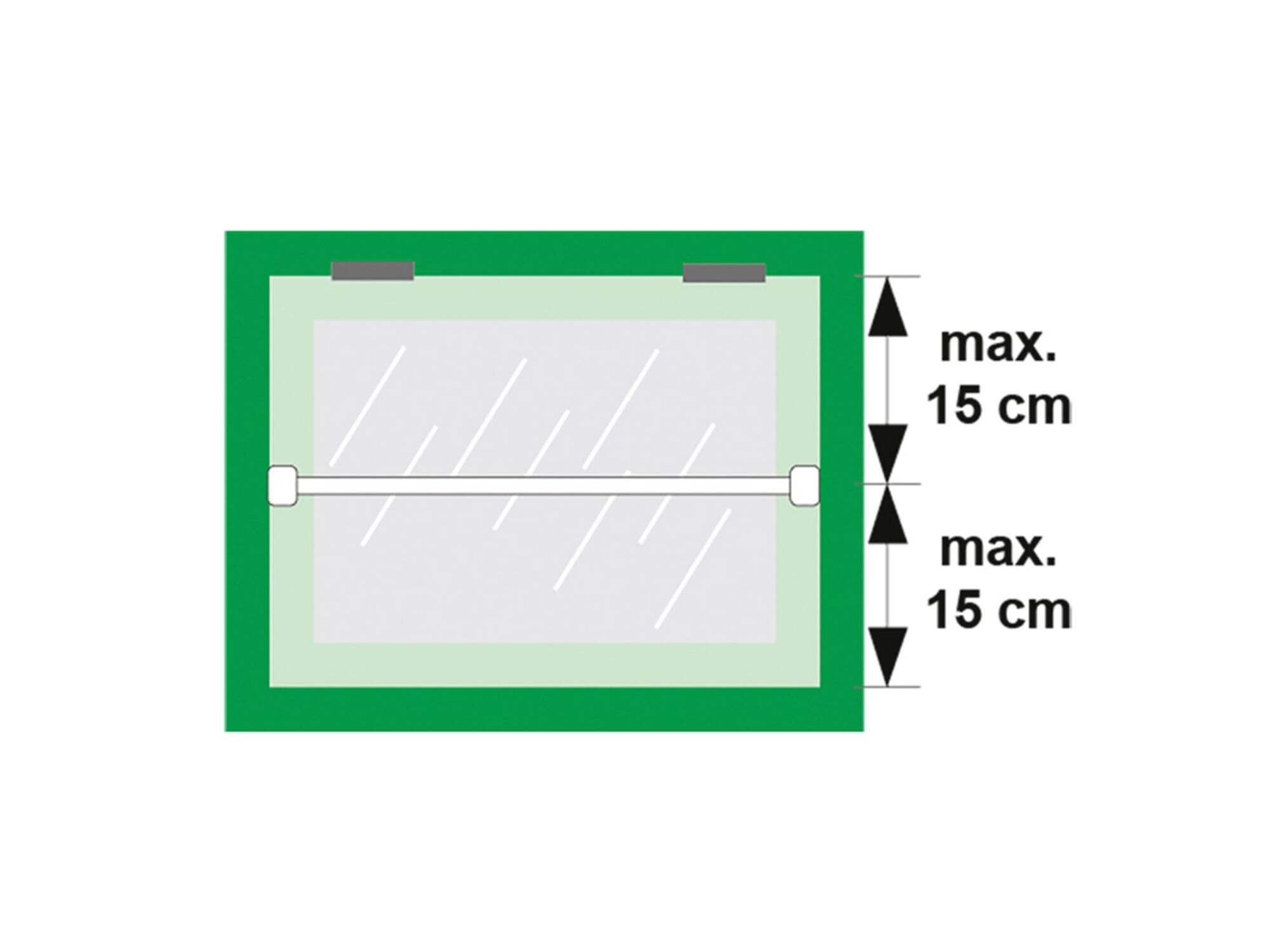 AXA Barrierestang RVS SKG* V2 ODD 95 CM